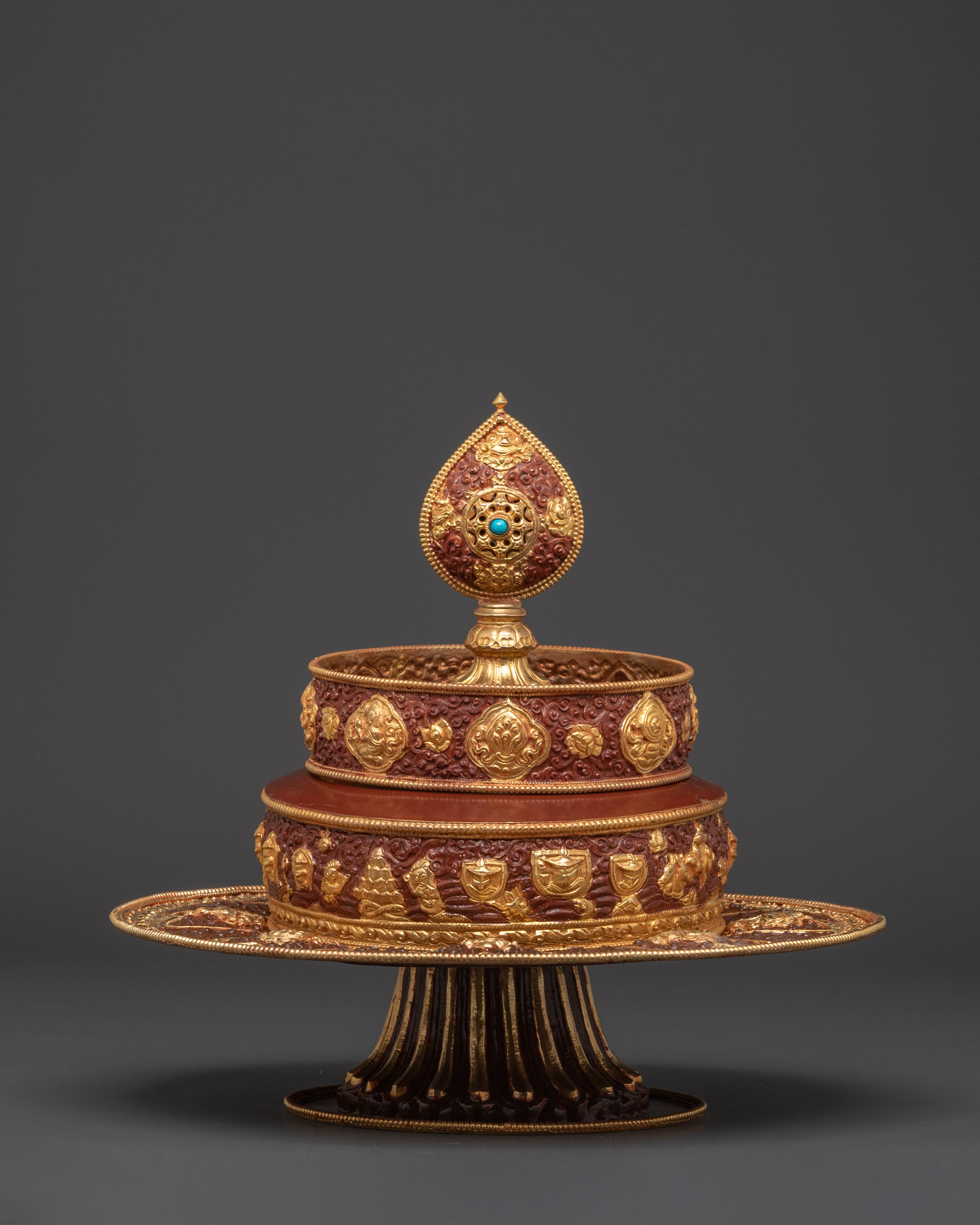 Handmade Gold Gilded Mandala | Spiritual Art