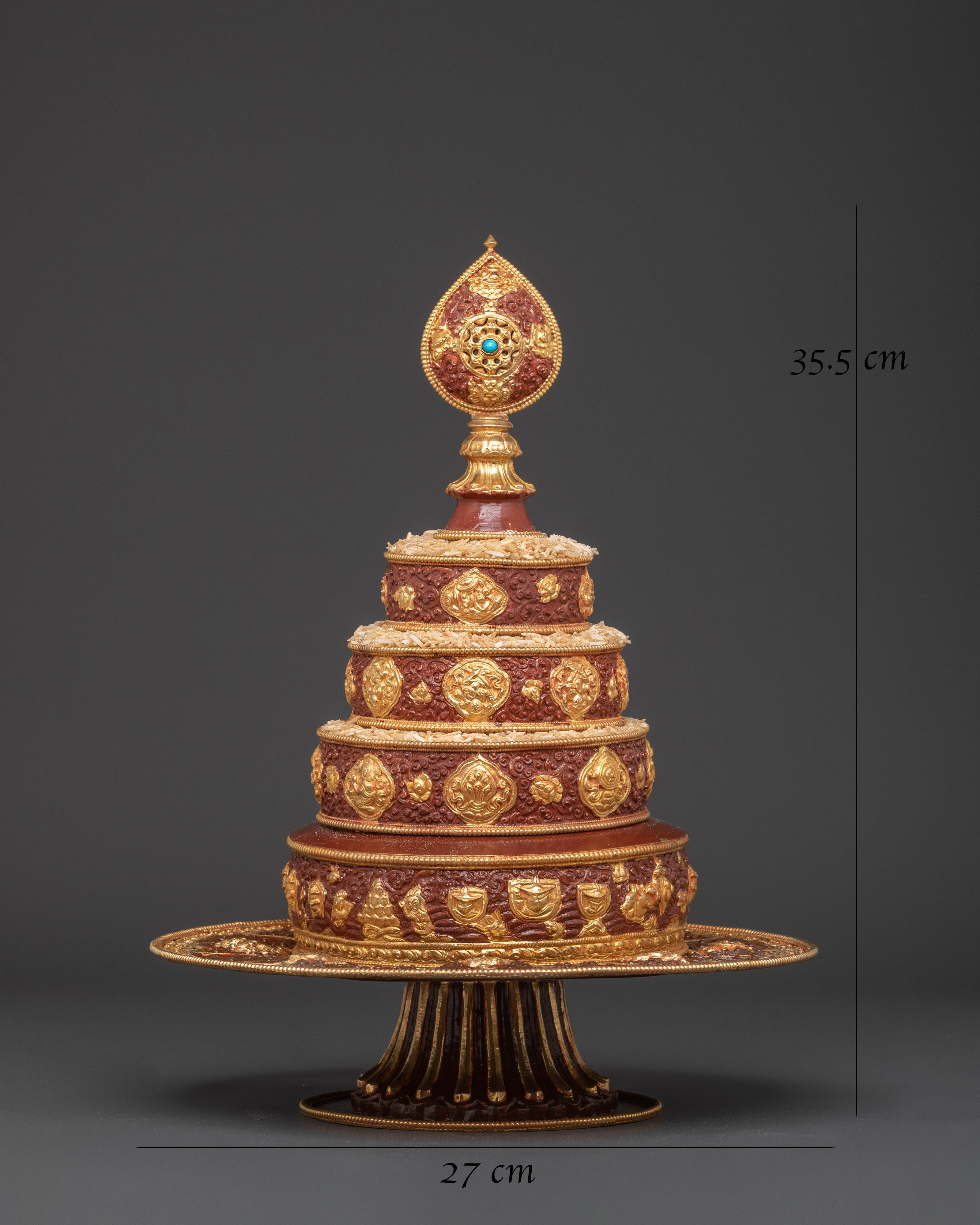 Handmade Gold Gilded Mandala | Spiritual Art