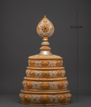 Elegant Himalayan Mandala Set | Crafted with Copper, Gold and Silver Plated