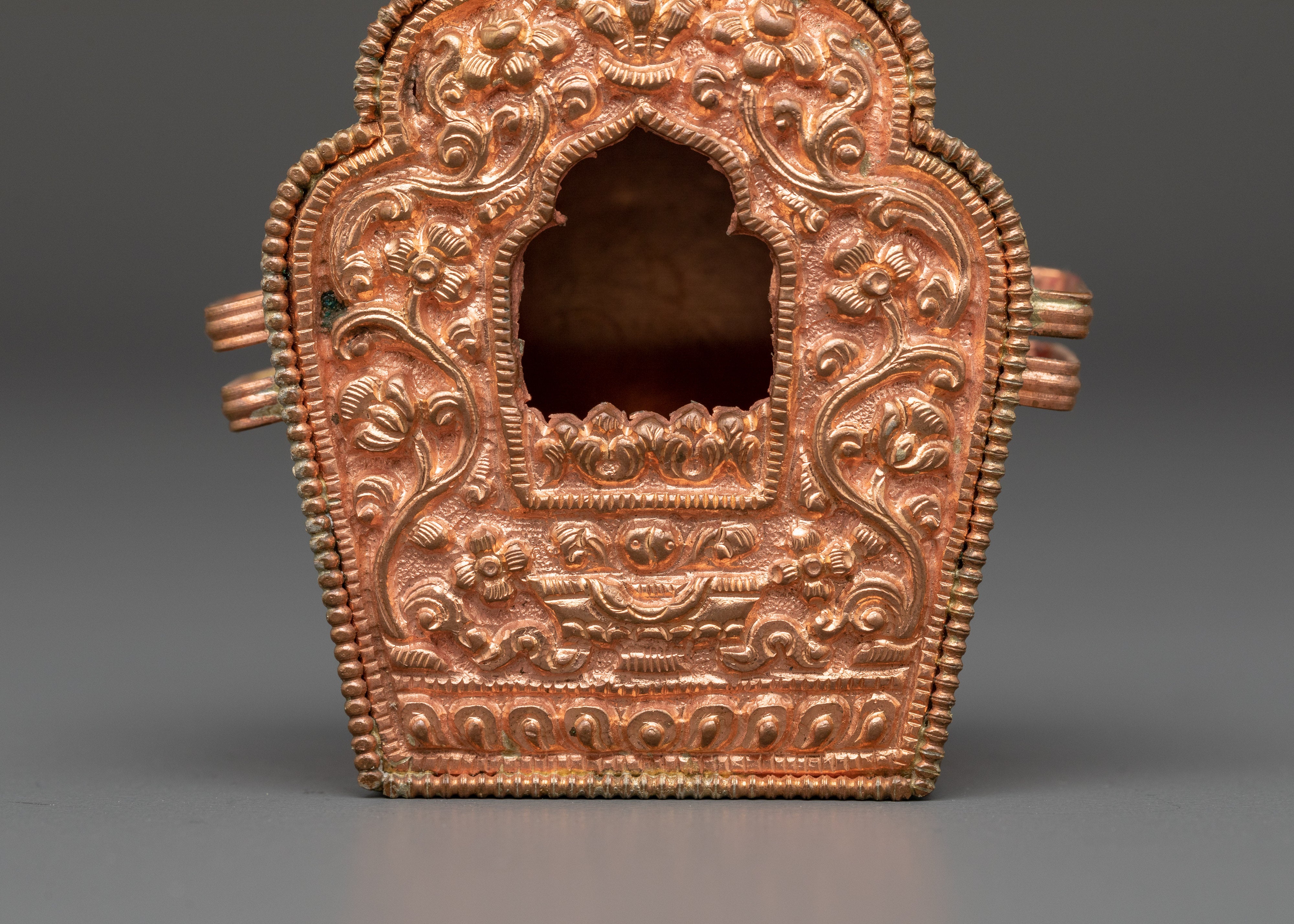 Copper Handcrafted Ghau box | Meditation Energy