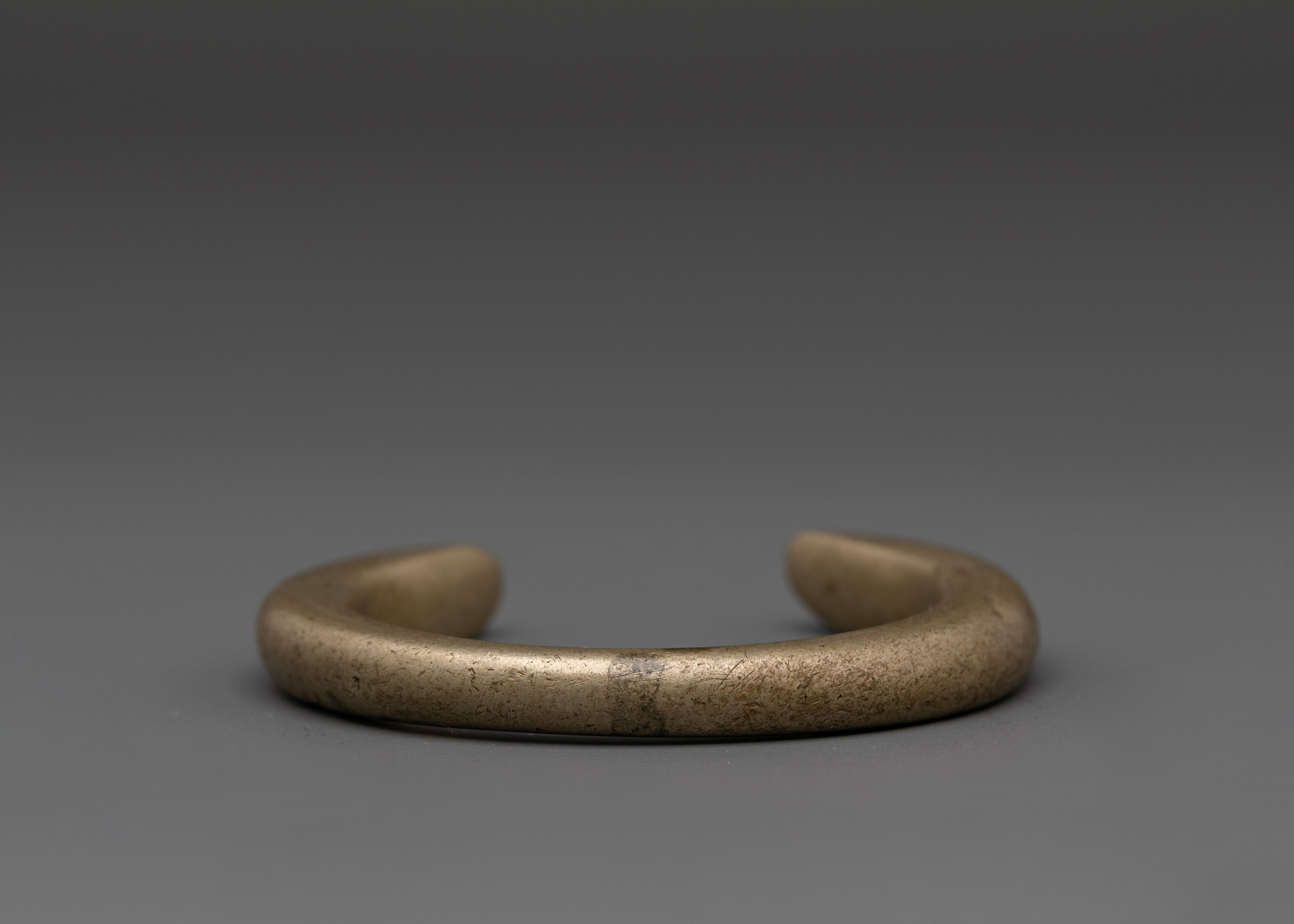 Handmade White Metal Tribal Bracelet | Vintage Style Adjustable Bracelet