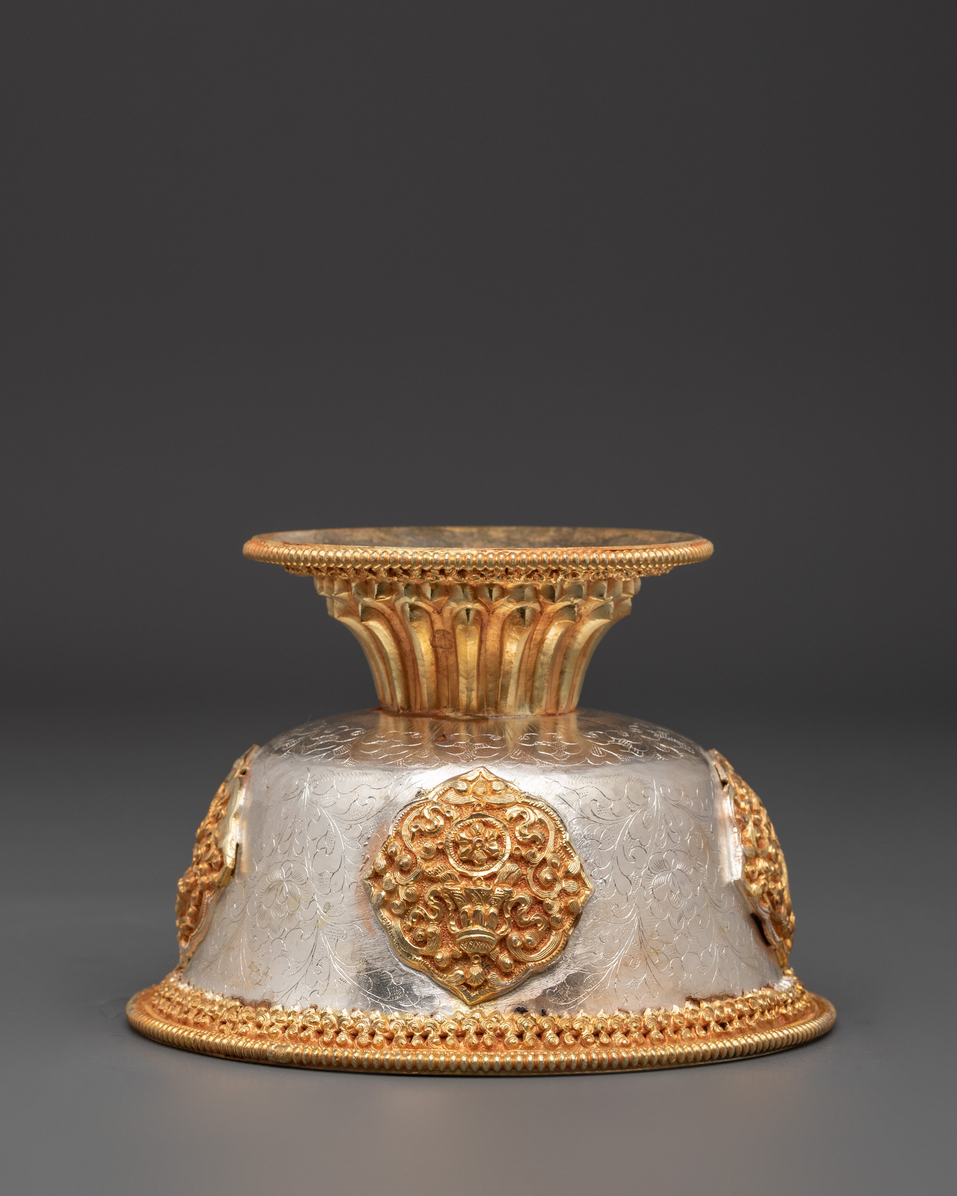 Tibetan Ritual Offering Bowl Set | Sacred Buddhist Altar Deco