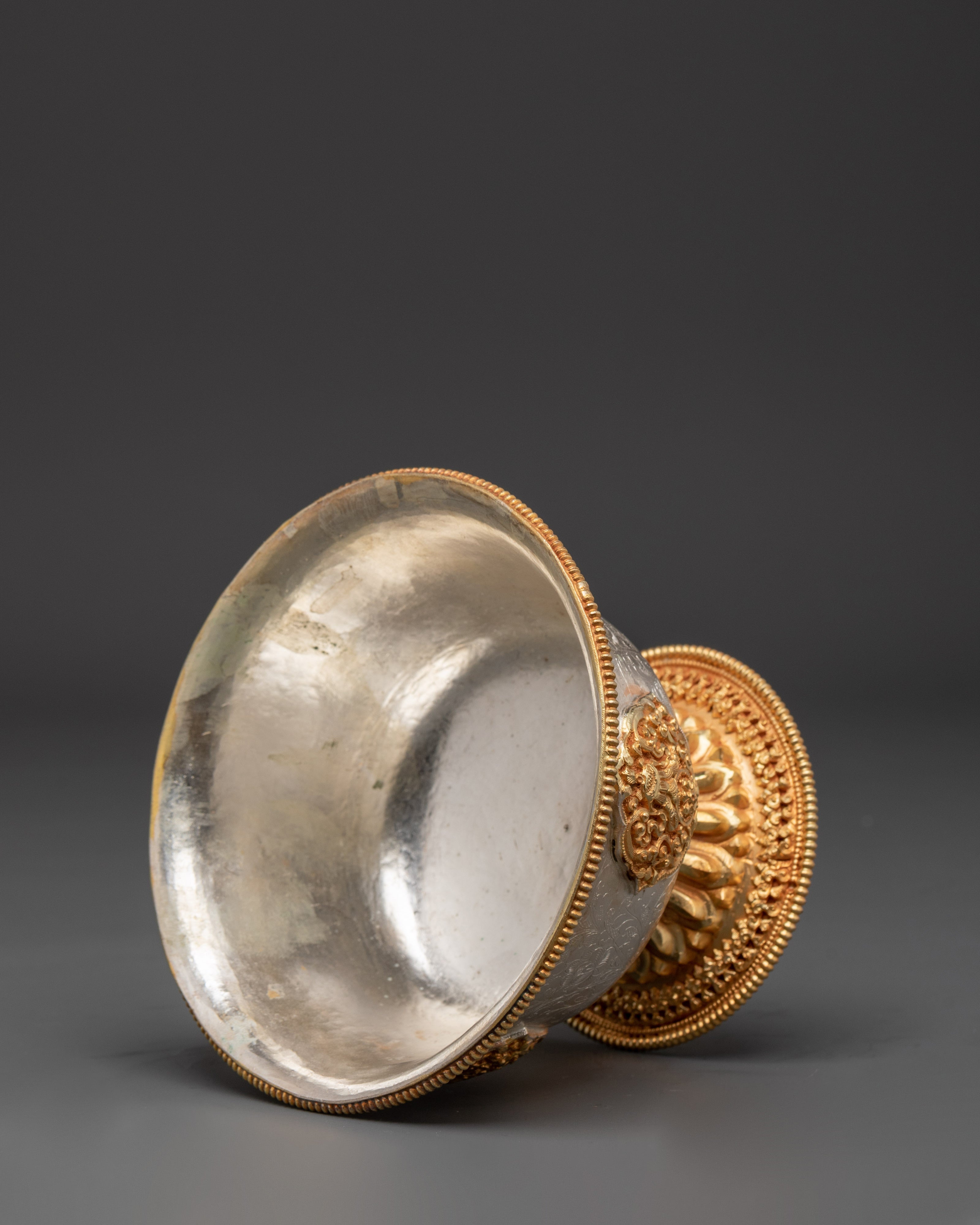 Tibetan Ritual Offering Bowl Set | Sacred Buddhist Altar Deco