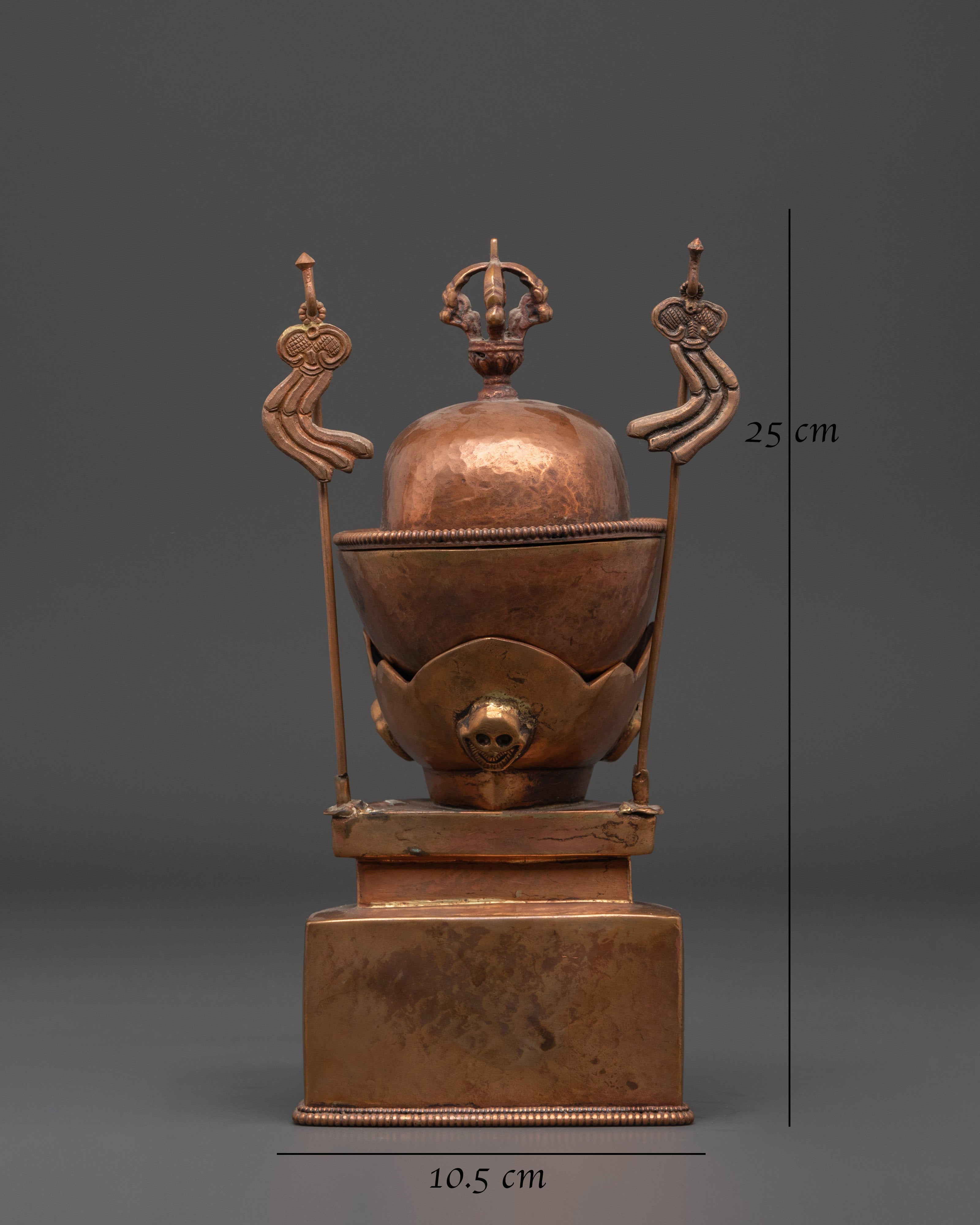 Handcrafted Sacred Kapala Ritual Cup | Spiritual Tool for Tibetan Rituals & Meditation
