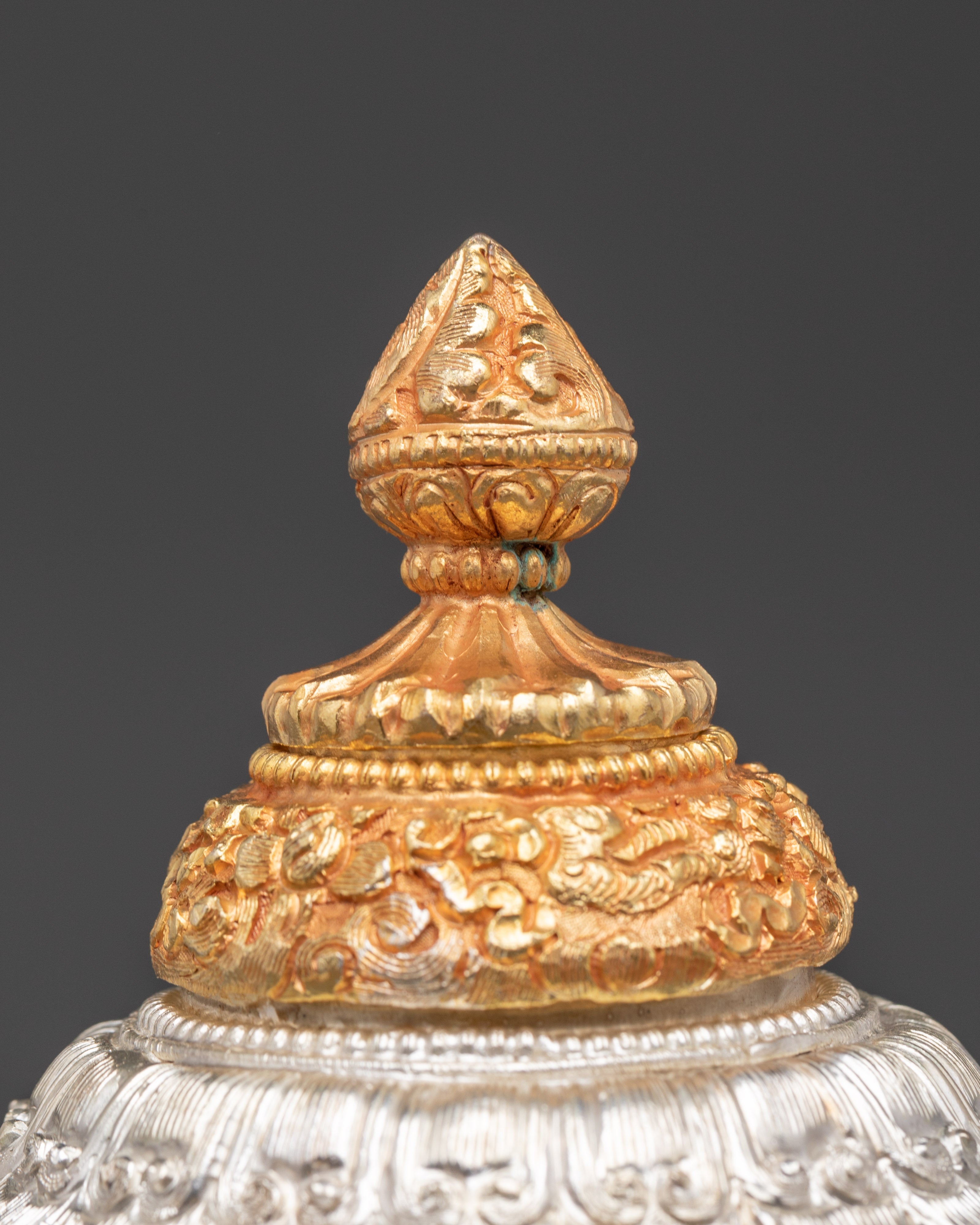 Sacred Ceremonial Rice Pot | Handcrafted Copper & Gold Plated Ritual Vessel
