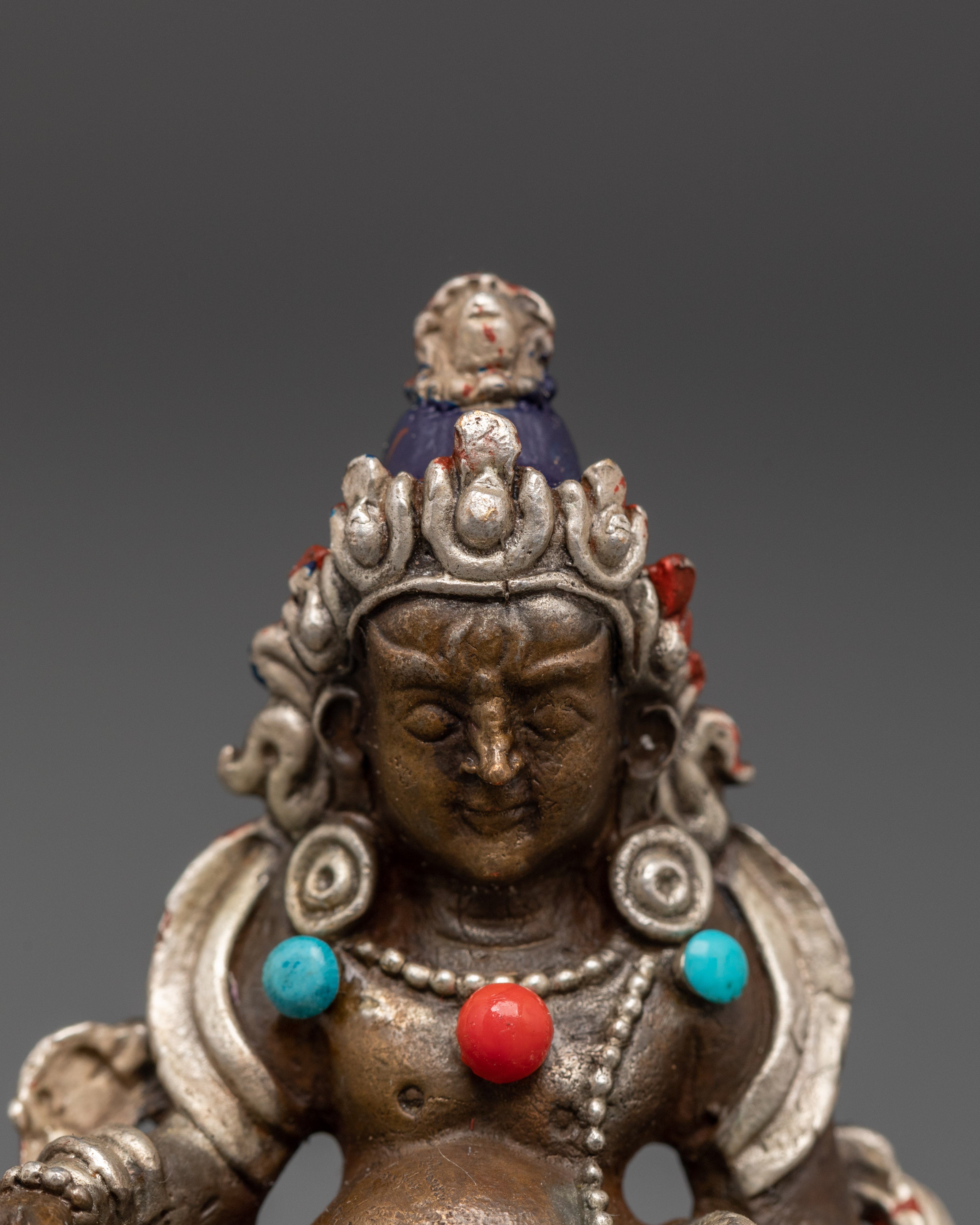 Handmade Dzambhala Wealth Deity Statue | Buddhist Altar Decor