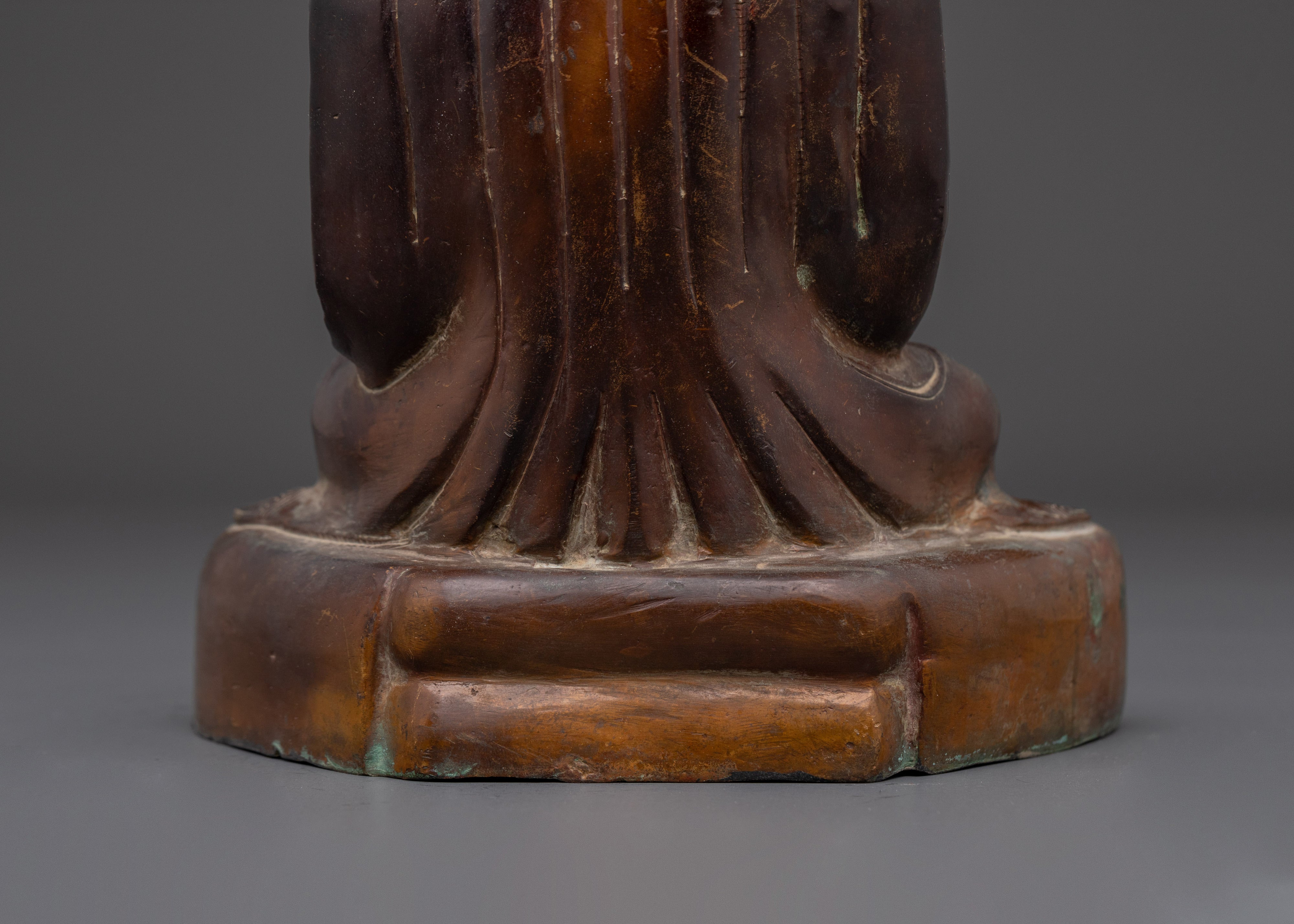 Handmade Oxidized Karmapa Statue | Tibetan Buddhist Sculpture