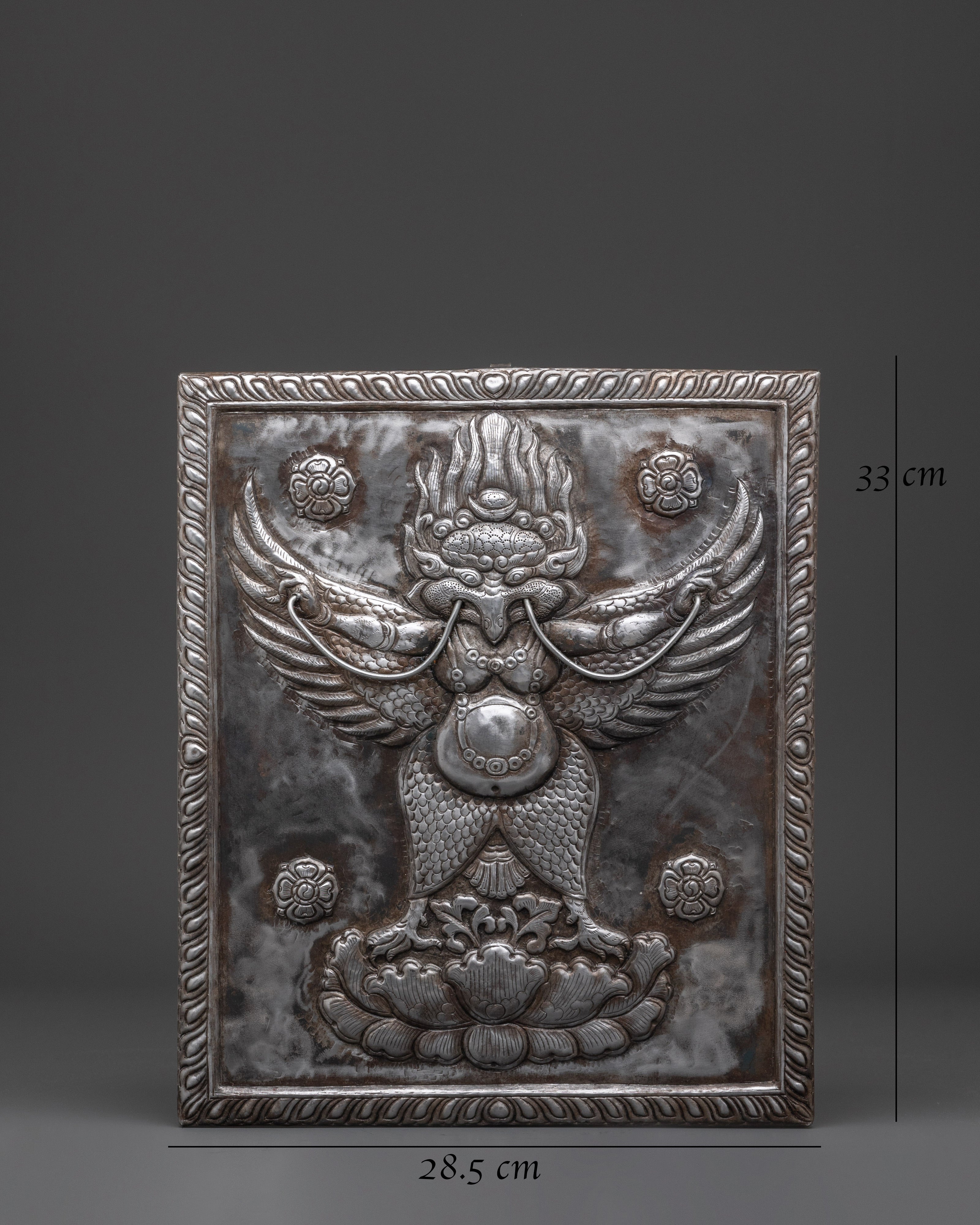 Garuda Iron Sculpture Wall Hanging | Spiritual Home Decor