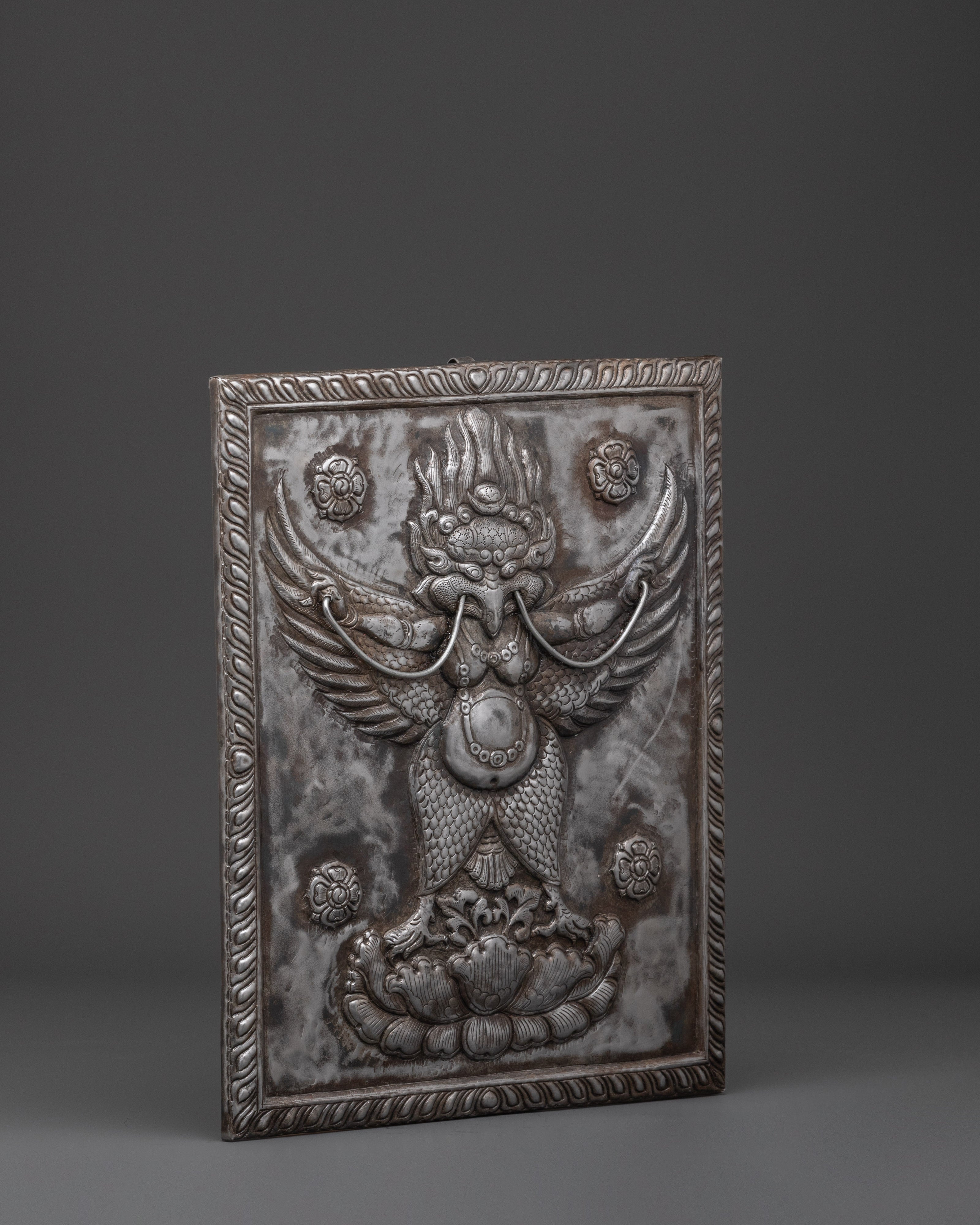 Garuda Iron Sculpture Wall Hanging | Spiritual Home Decor