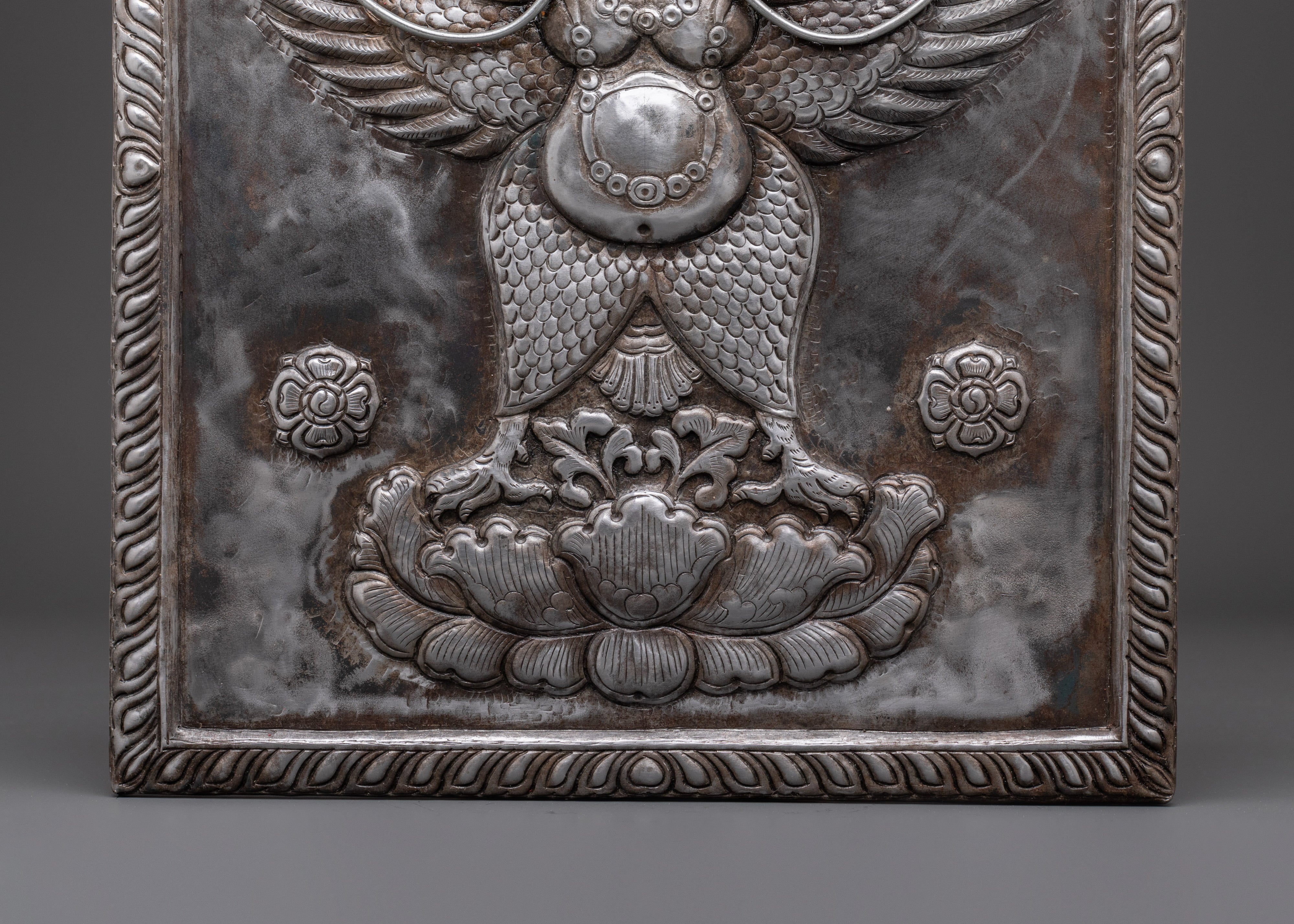 Garuda Iron Sculpture Wall Hanging | Spiritual Home Decor