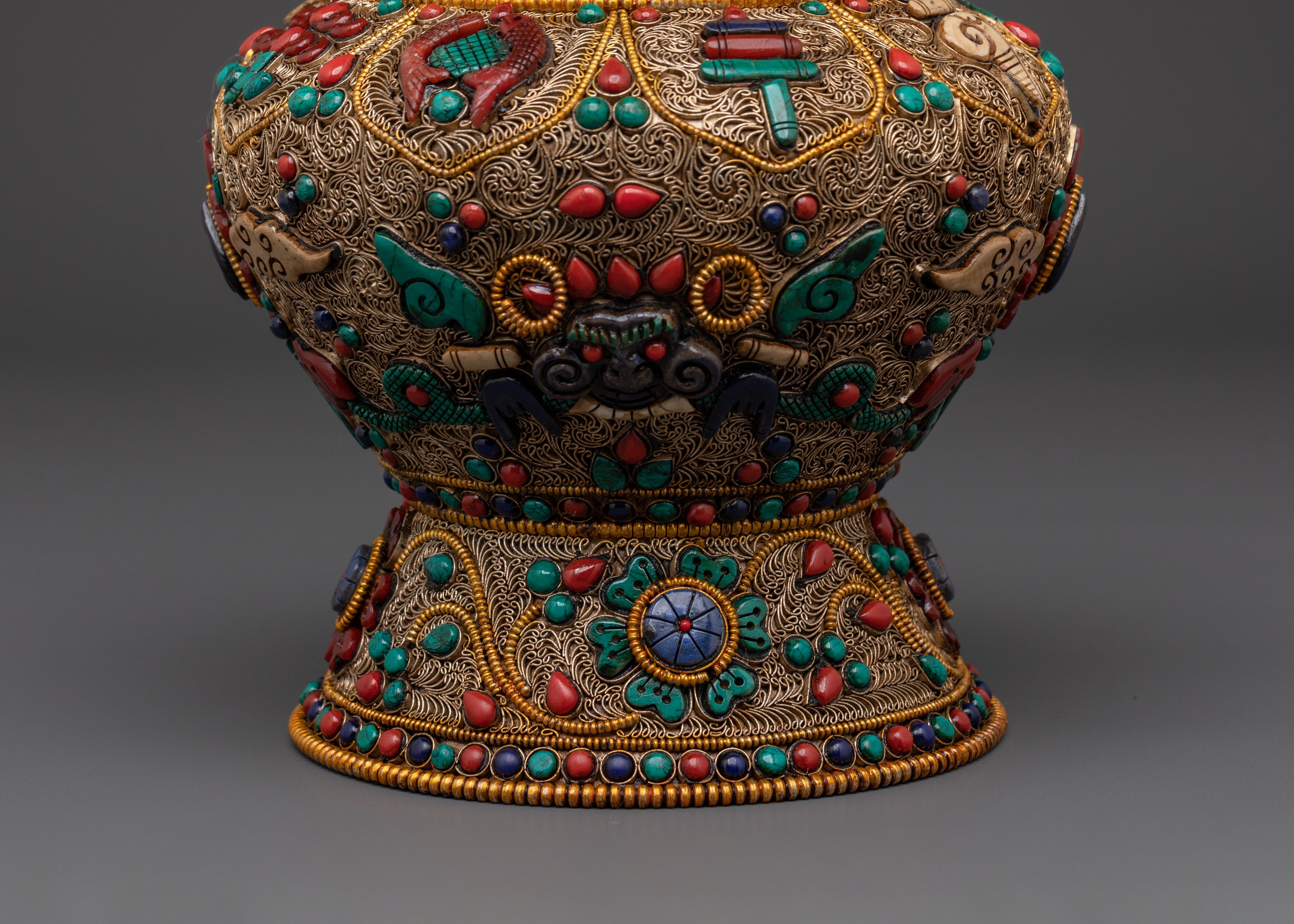 Decorative Dhupur Rice Pot | Spiritual Rice Pot