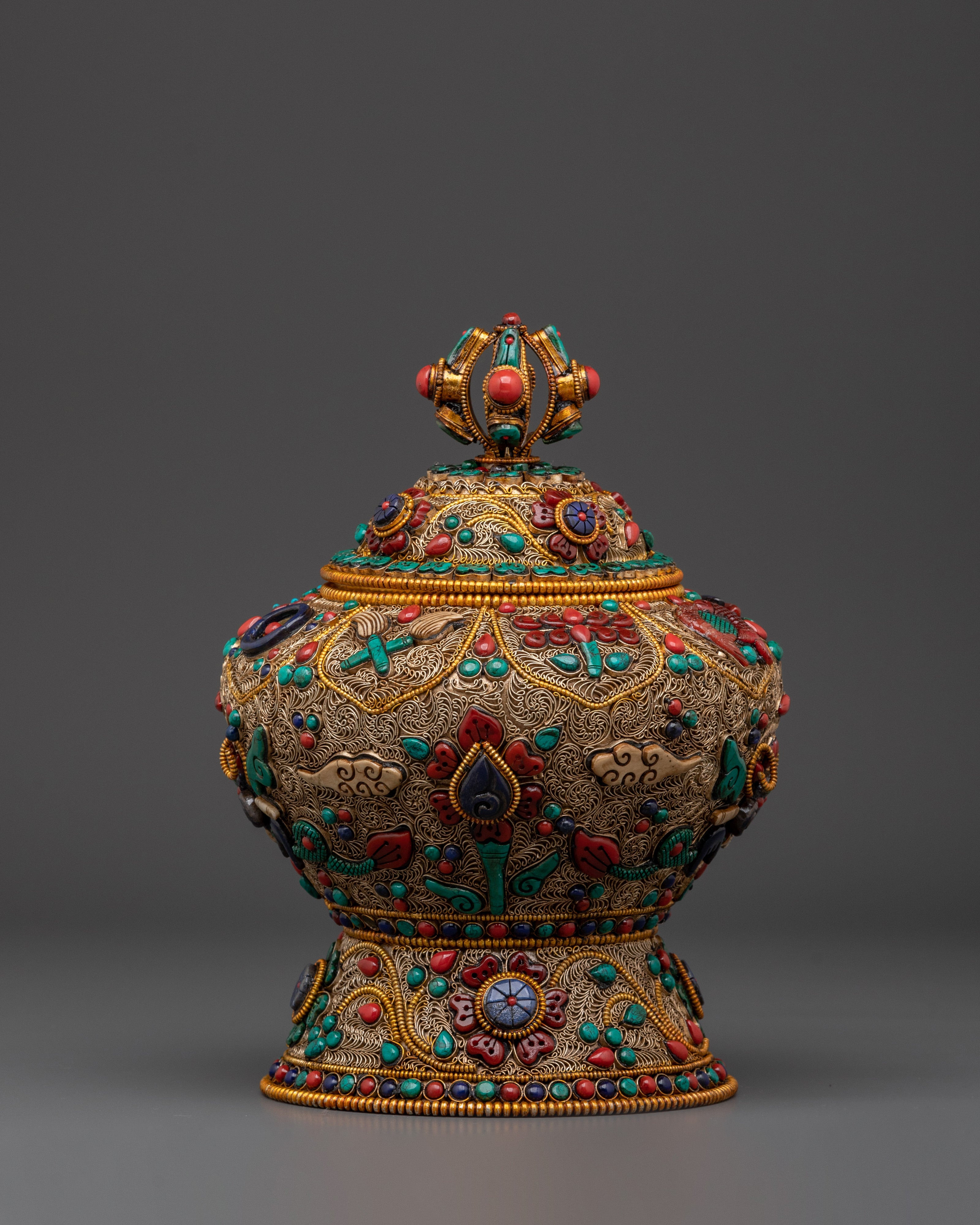 Decorative Dhupur Rice Pot | Spiritual Rice Pot