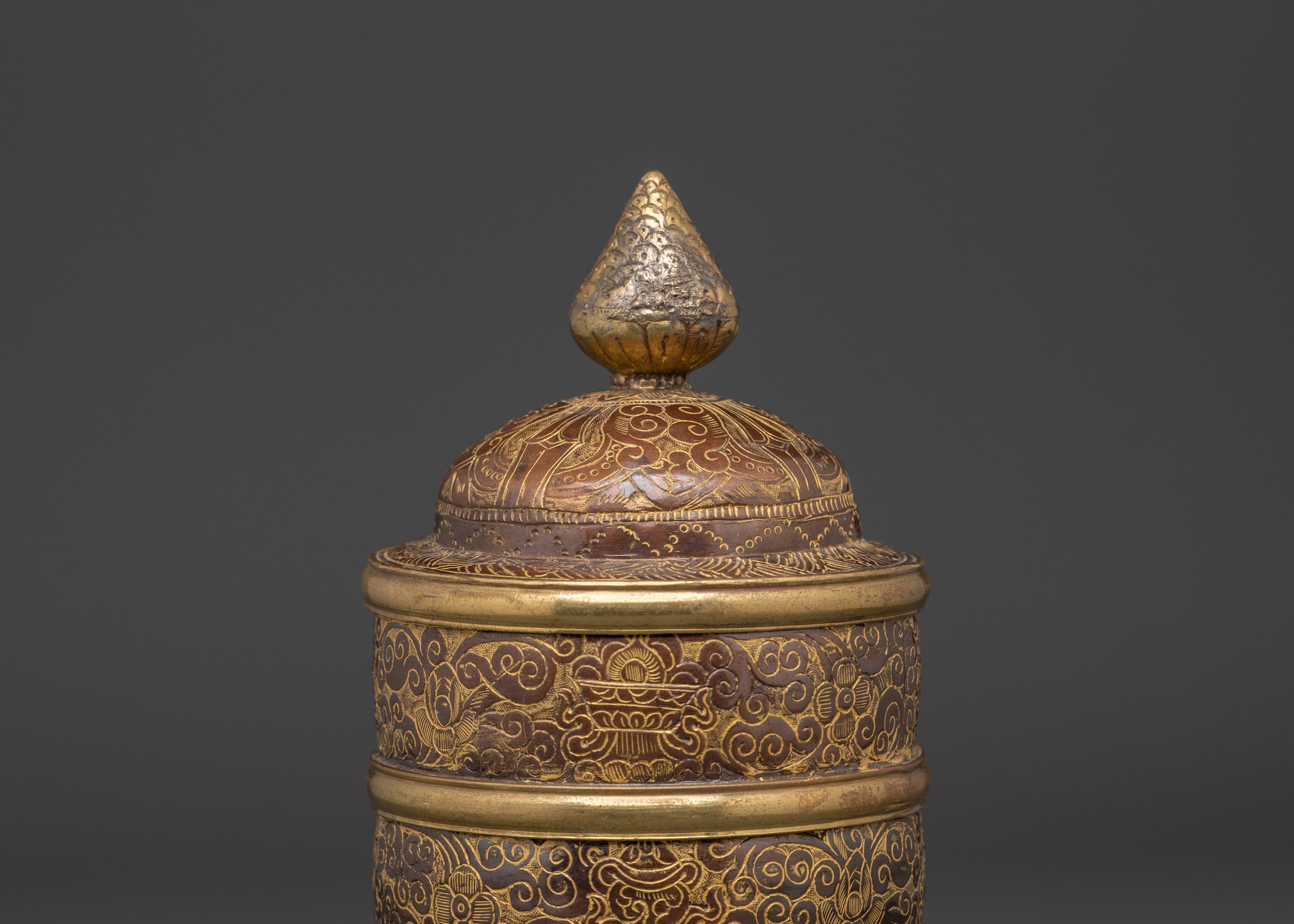 Tibetan Ritual Rice Pot | Symbol of Wealth and Prosperity