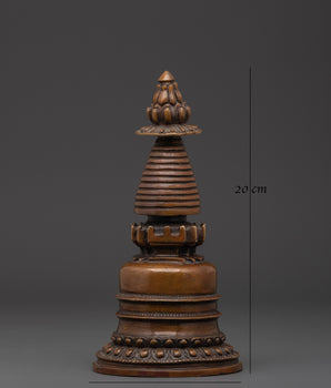 Handcrafted Stupa Altar Decor | Sacred Tibetan Buddhist Ritual Display