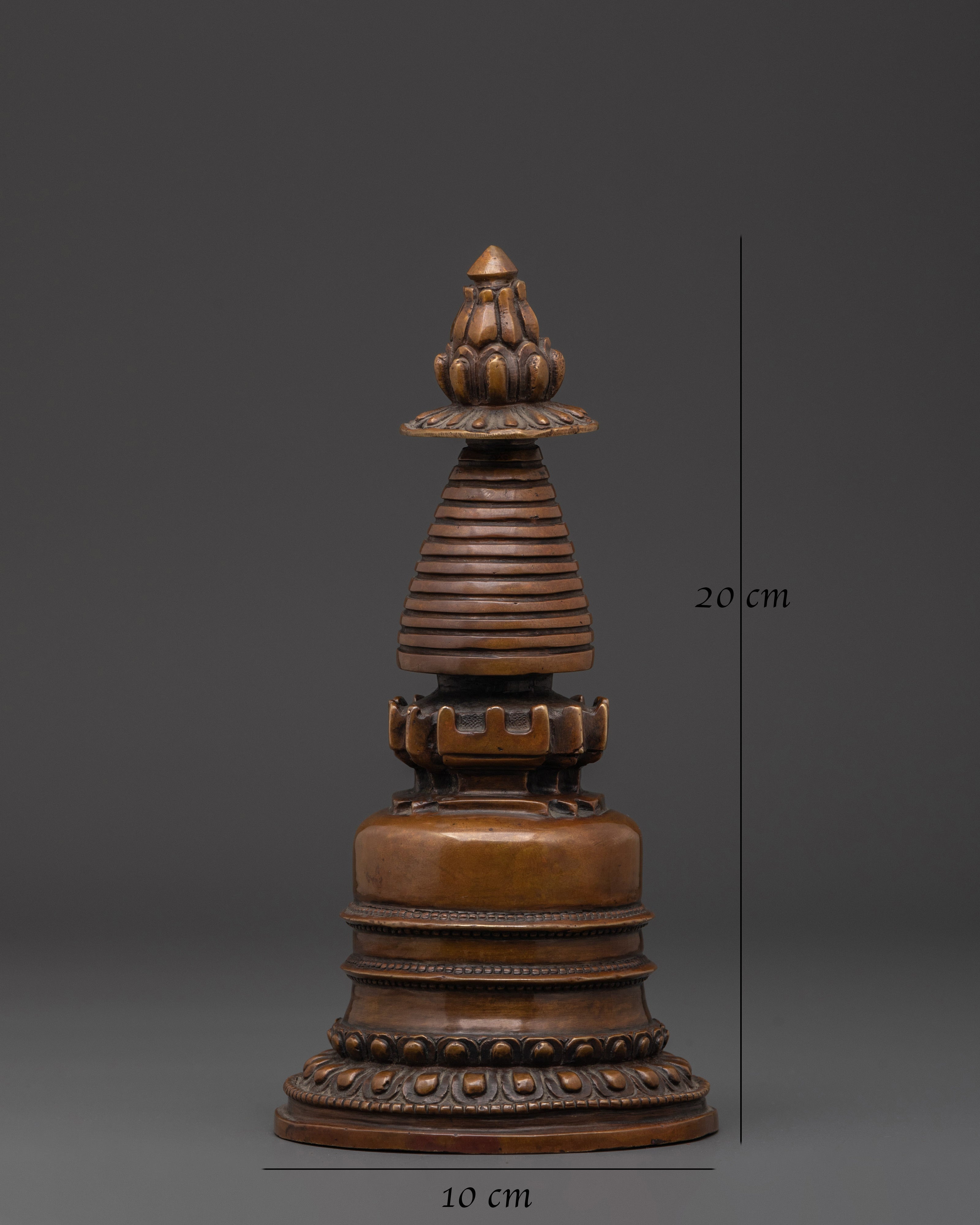 Handcrafted Stupa Altar Decor | Sacred Tibetan Buddhist Ritual Display