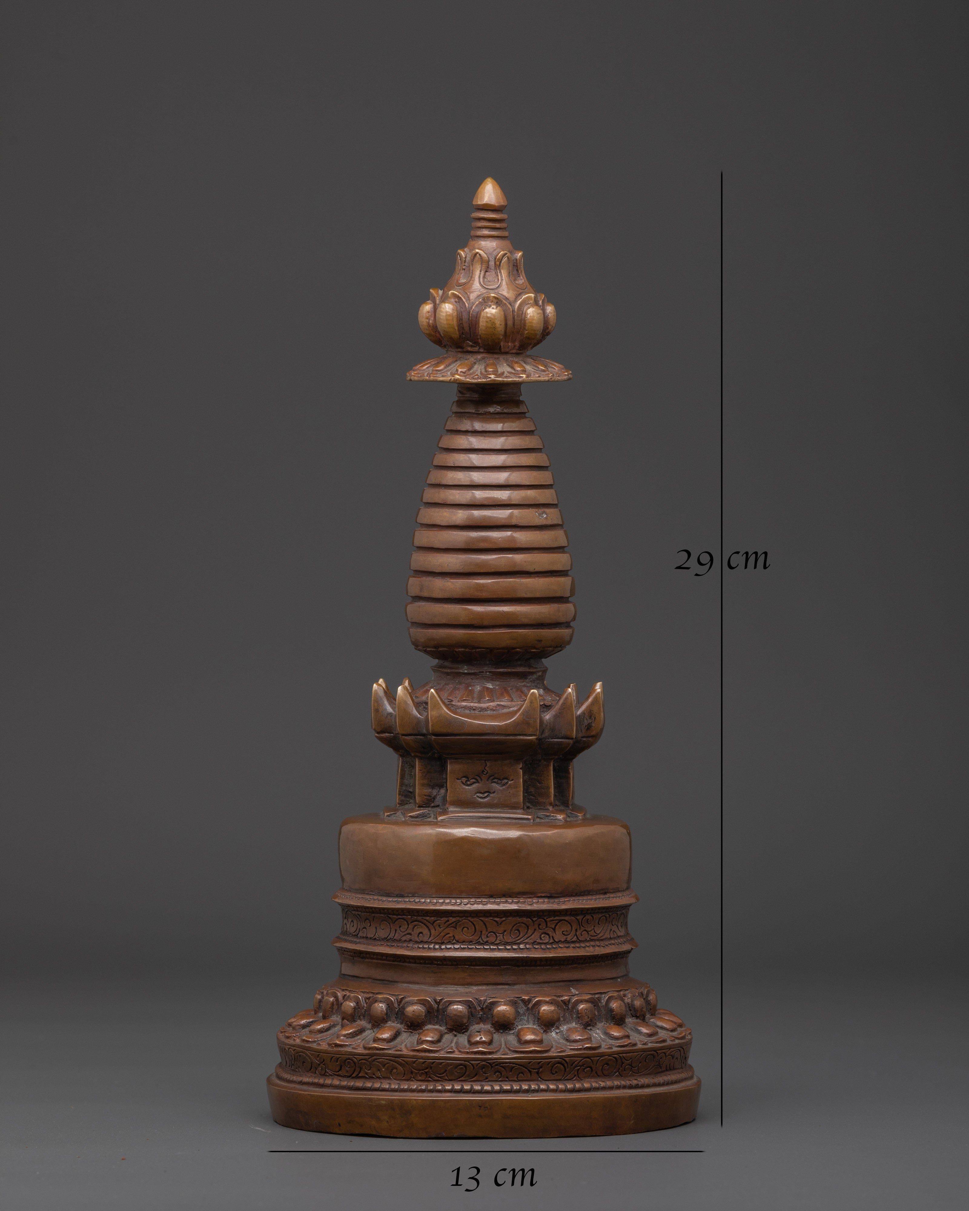 Handcrafted Tibetan Stupa Statue | Spiritual Rituals and Home Shrines