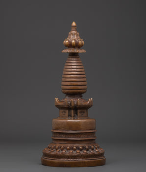 Handcrafted Tibetan Stupa Statue | Spiritual Rituals and Home Shrines