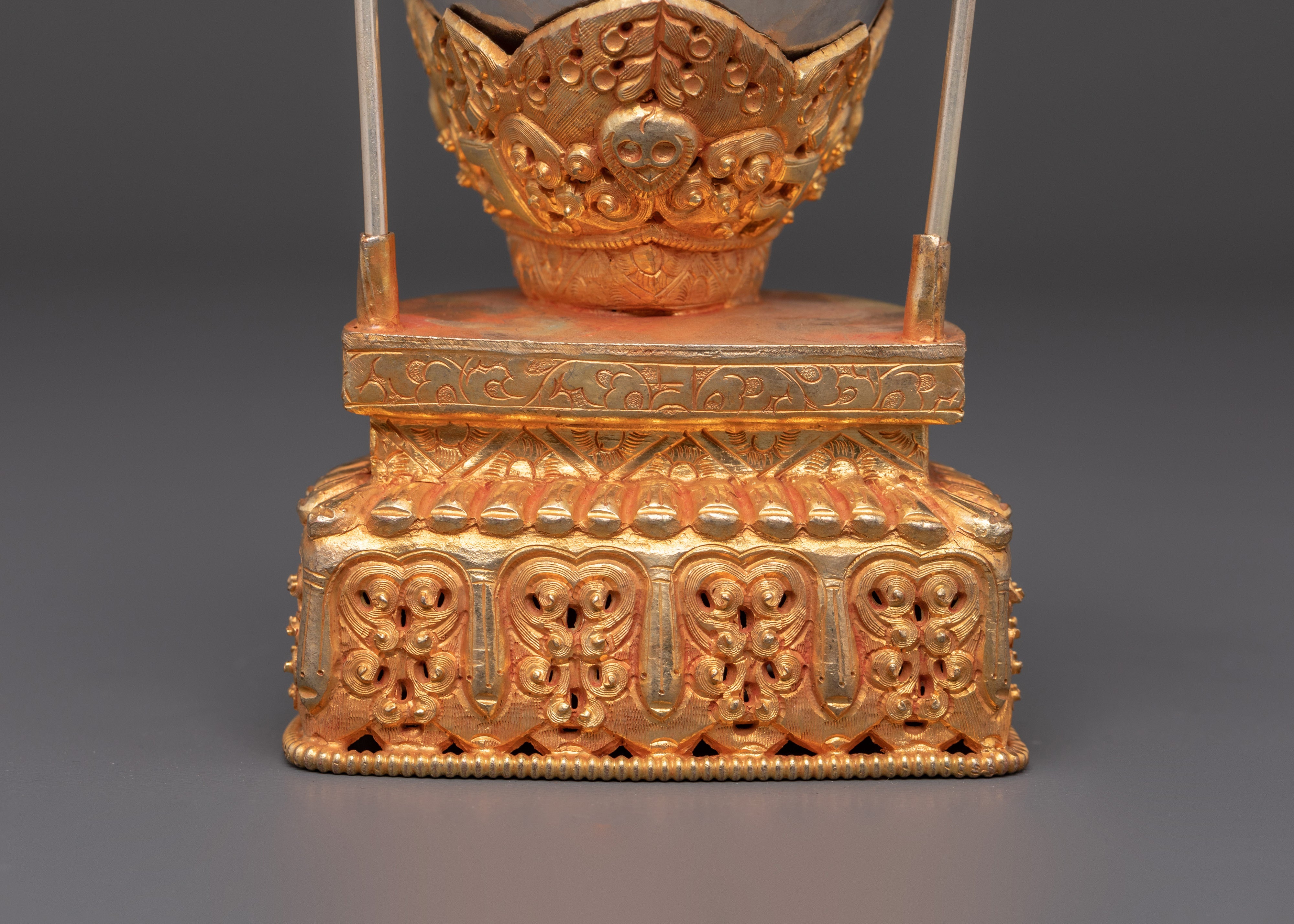 Handmade Sacred Offering Kapala | Buddhist Altar Decor
