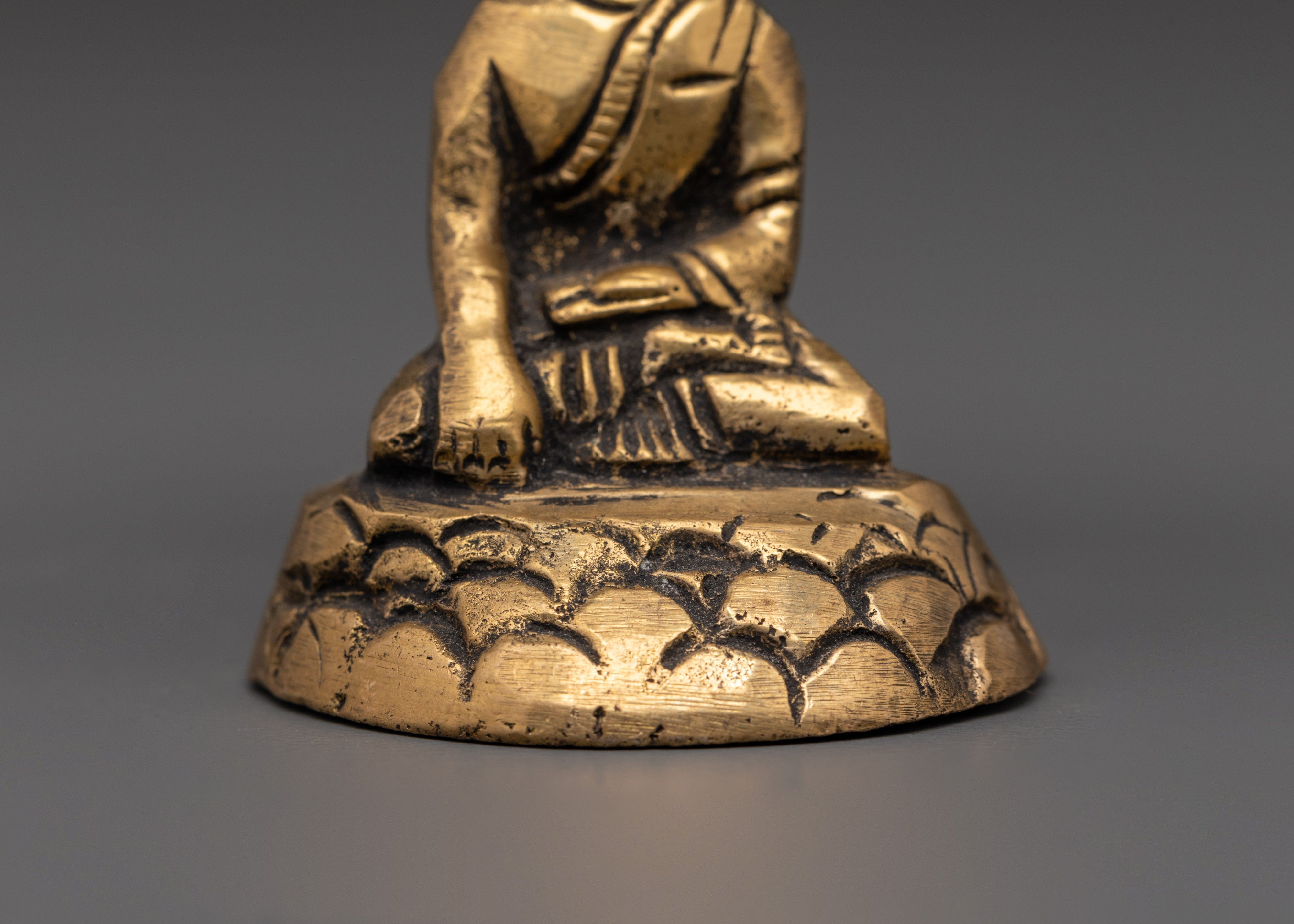 Sacred Dharma Shakyamuni Buddha Statue | Handcrafted Spiritual Sculpture
