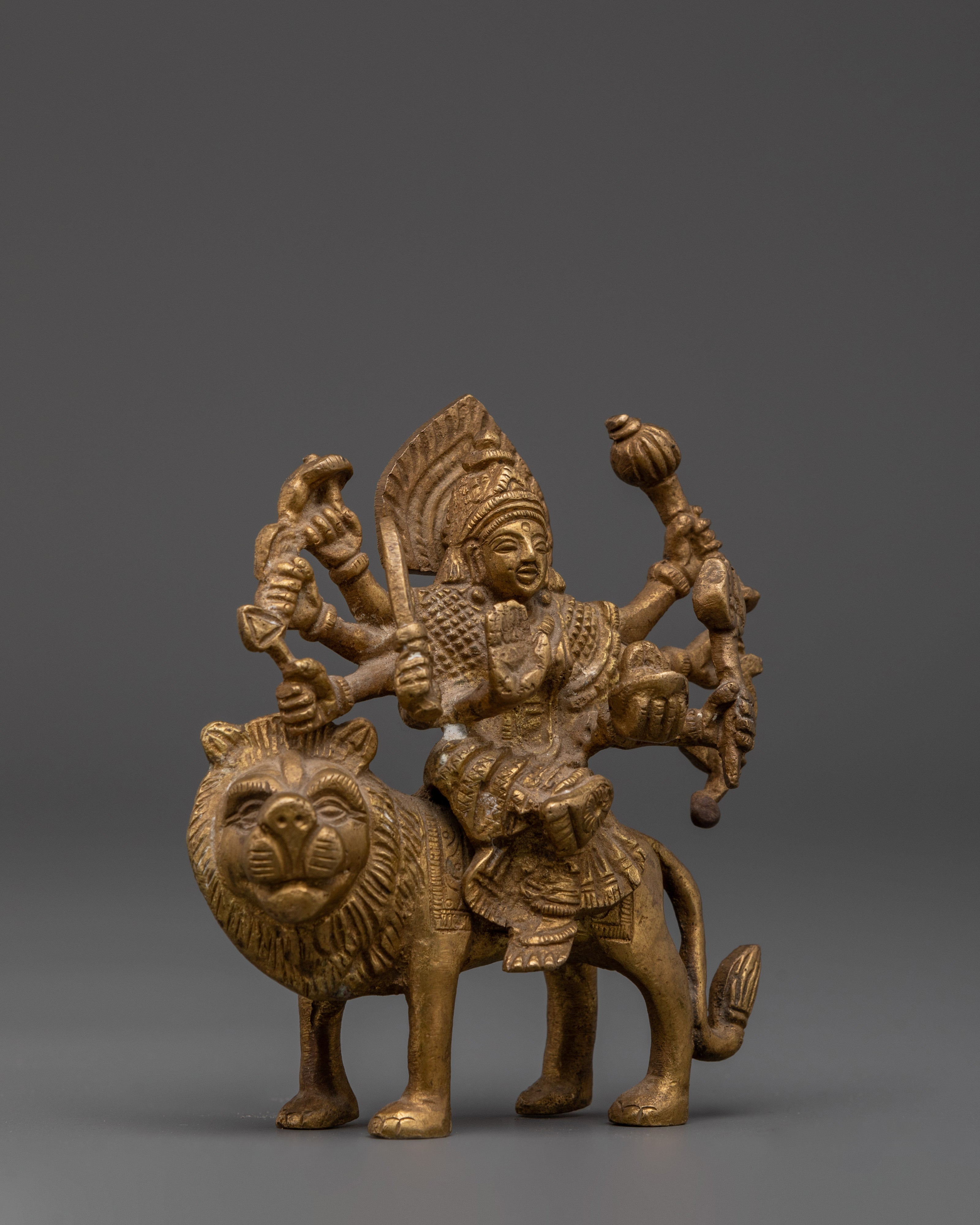 Sacred Handmade Goddess Durga Sculpture | Hindu Goddess Statue