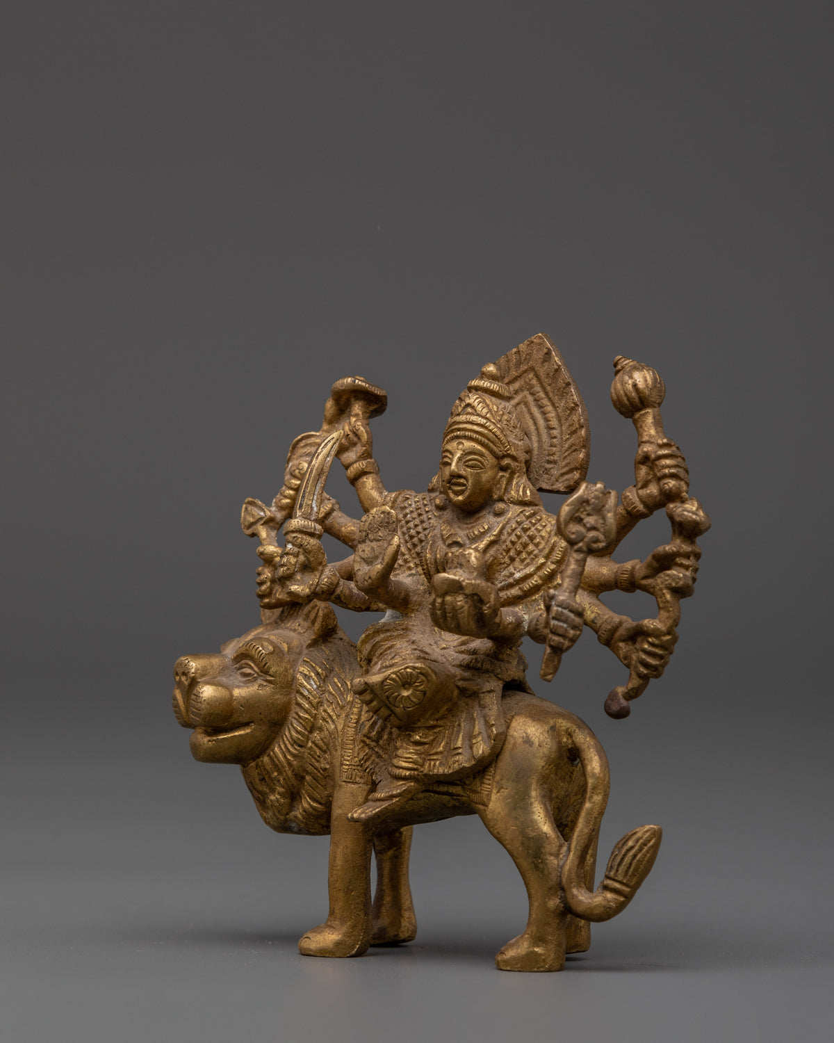 Sacred Handmade Goddess Durga Sculpture | Hindu Goddess Statue
