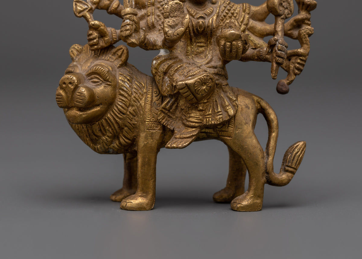 Sacred Handmade Goddess Durga Sculpture | Hindu Goddess Statue