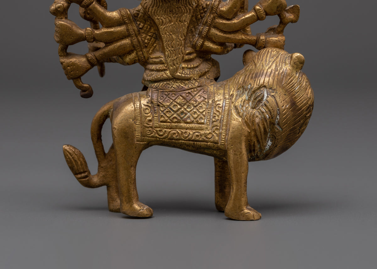 Sacred Handmade Goddess Durga Sculpture | Hindu Goddess Statue