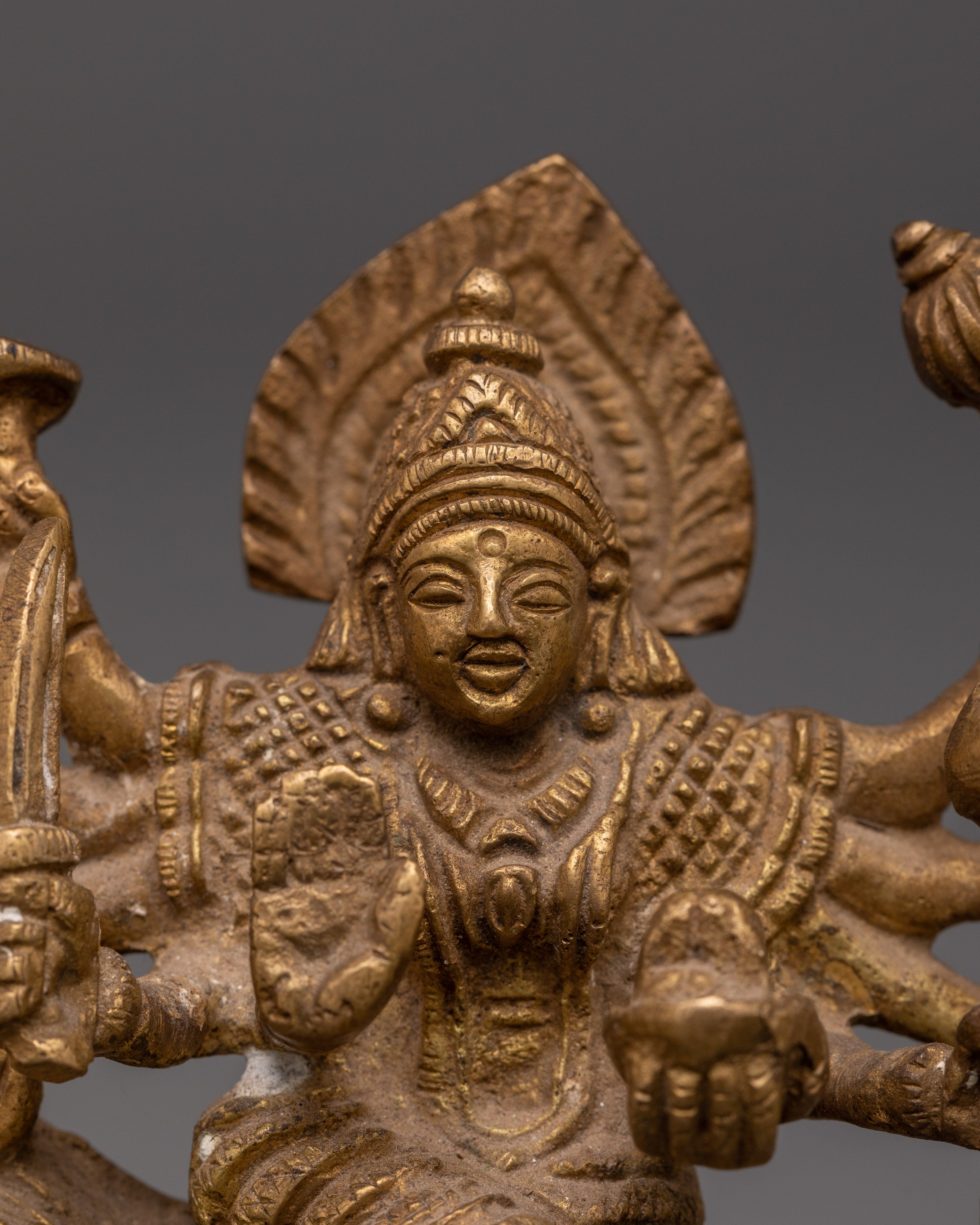 Sacred Handmade Goddess Durga Sculpture | Hindu Goddess Statue