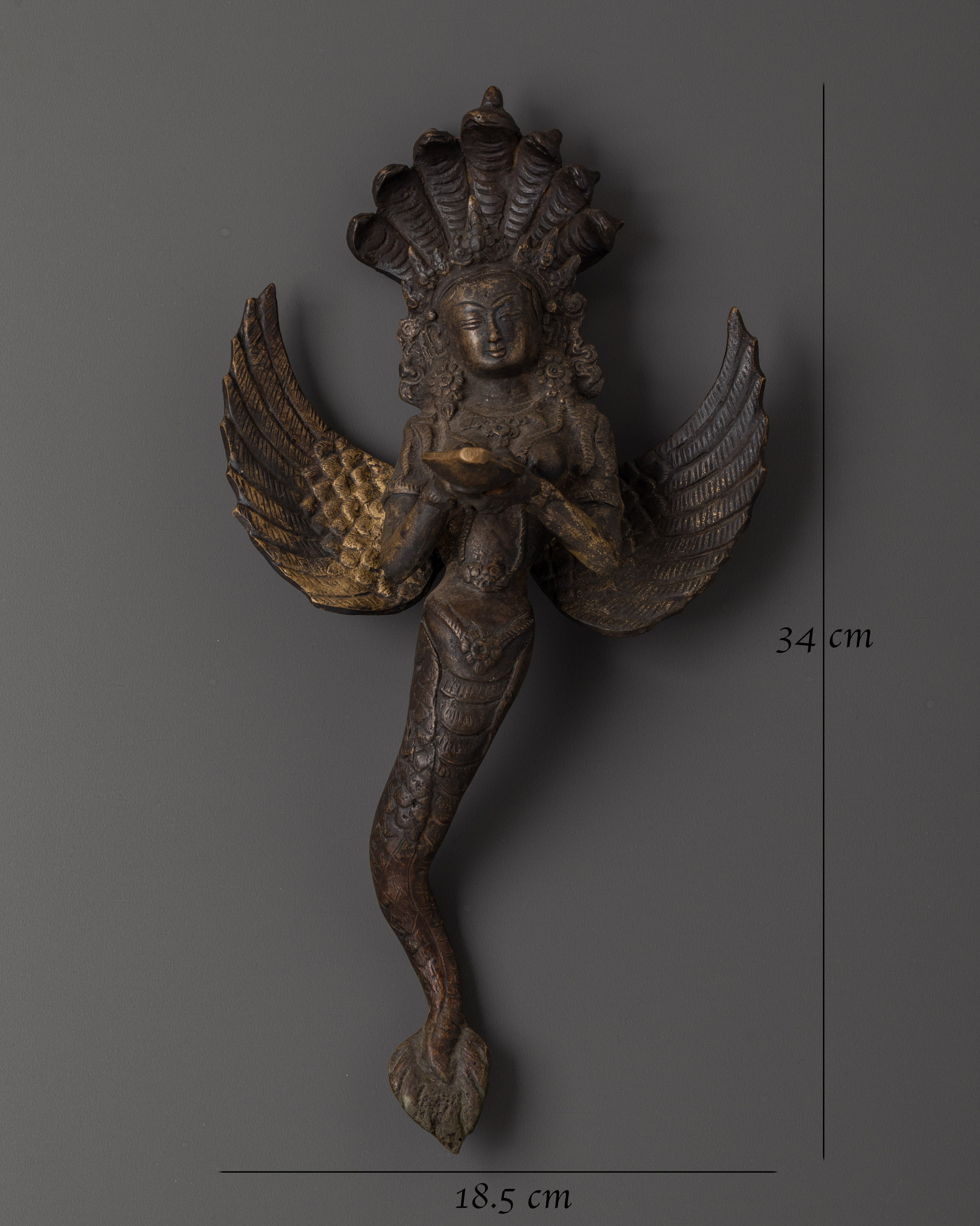 Serpent Goddess Naag Kanya Wall Hanging | Sacred Serpent Goddess Wall Hanging