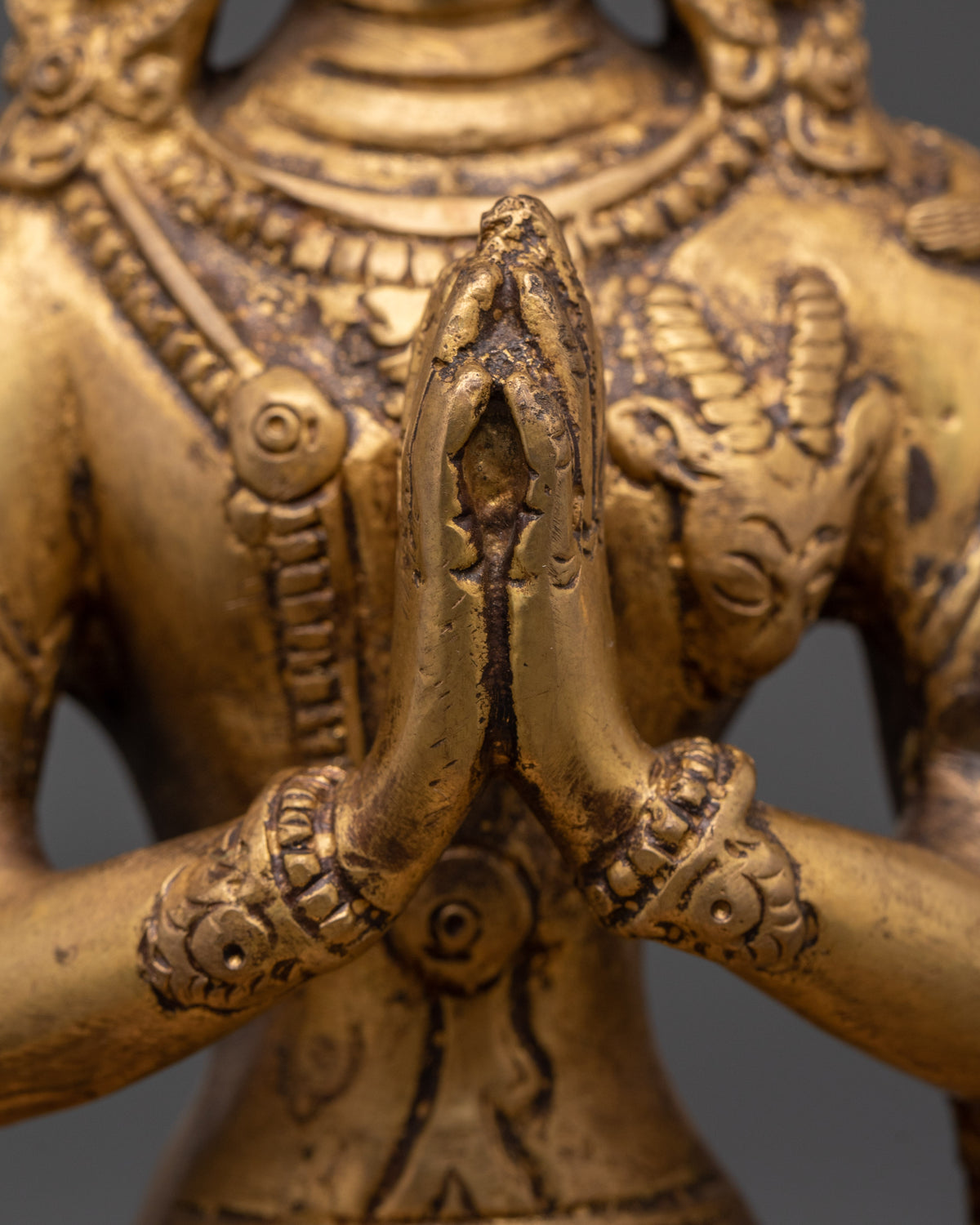 Handmade Chenrezig Statue for Sacred Spaces | Bodhisattva of Compassion