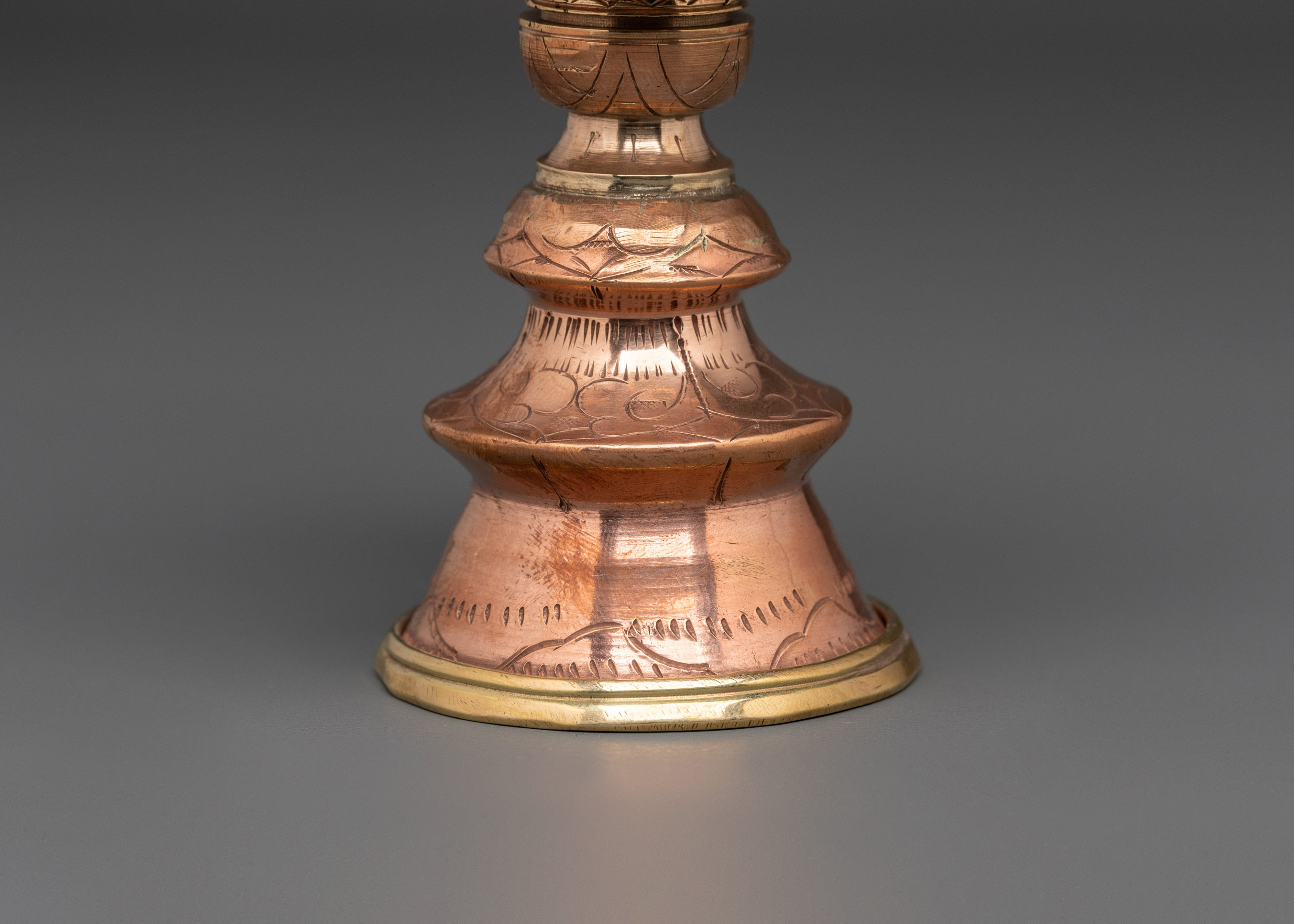 Handmade Ritual Butter Lamp | Sacred Copper Lamp for Spiritual Practices