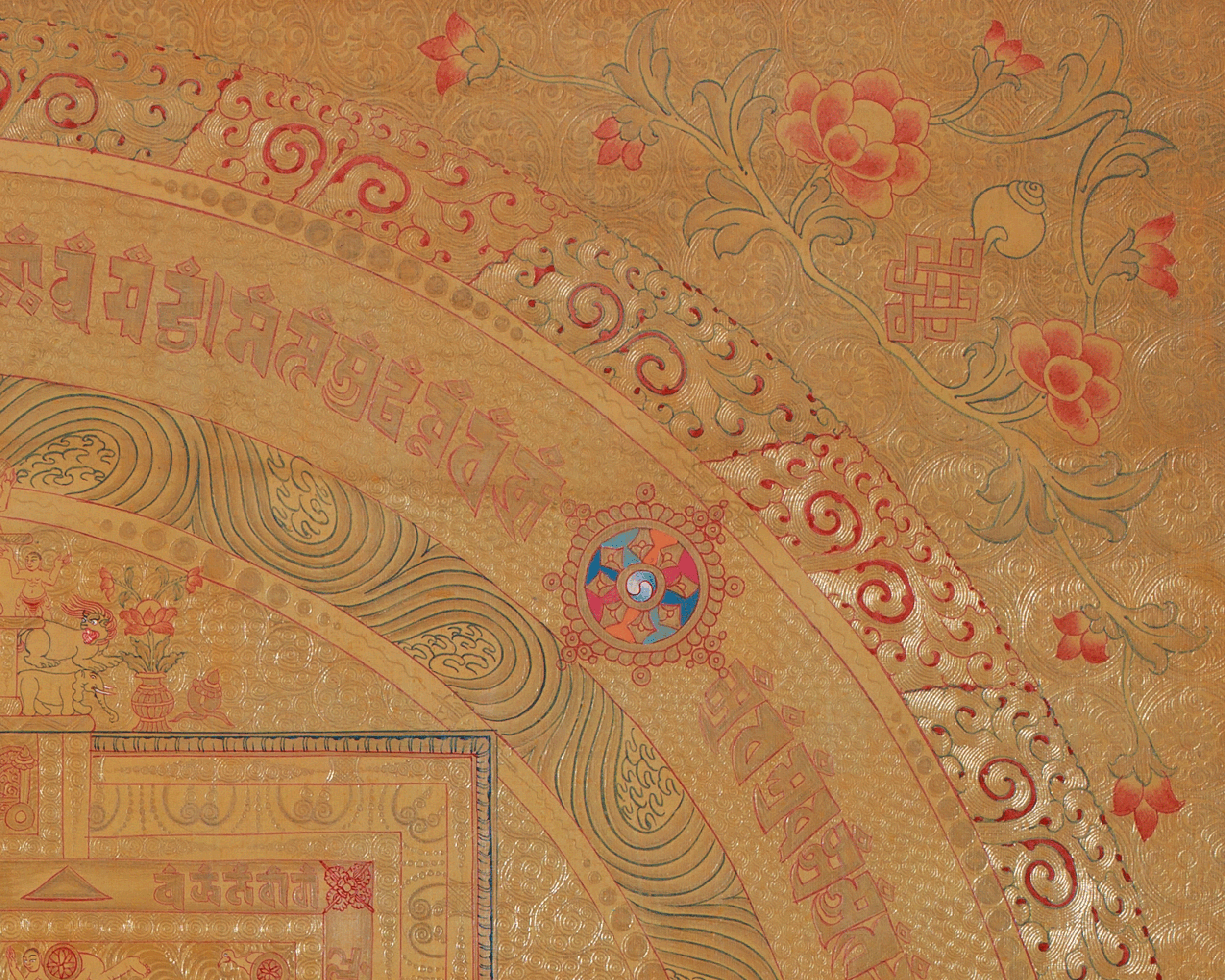 Spiritual Buddhist Kalachakra Mandala | Meditation, Harmony, and Enlightened Wisdom
