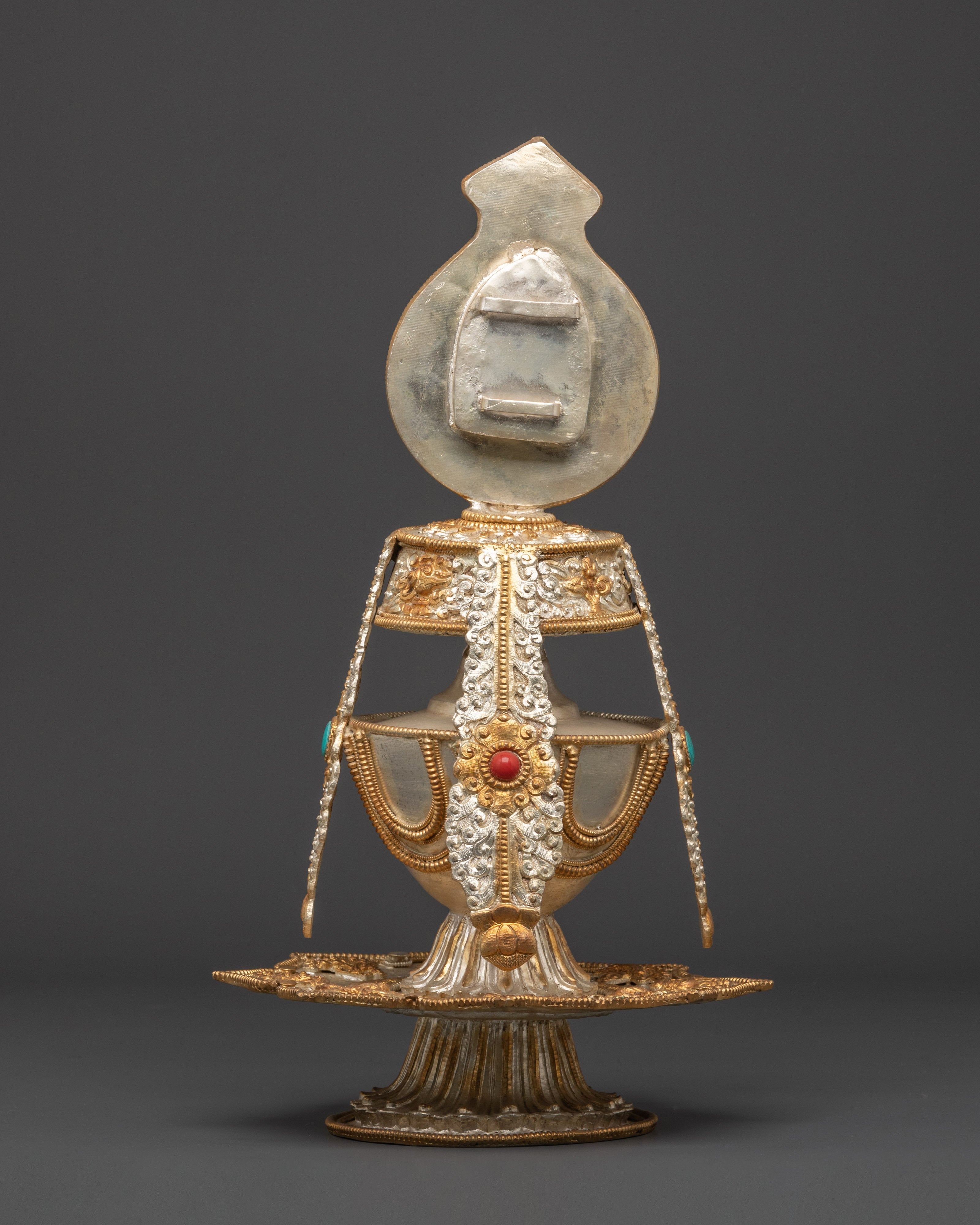 Sacred Spiritual Life Vase | Handcrafted Copper & Gold Plated Decor