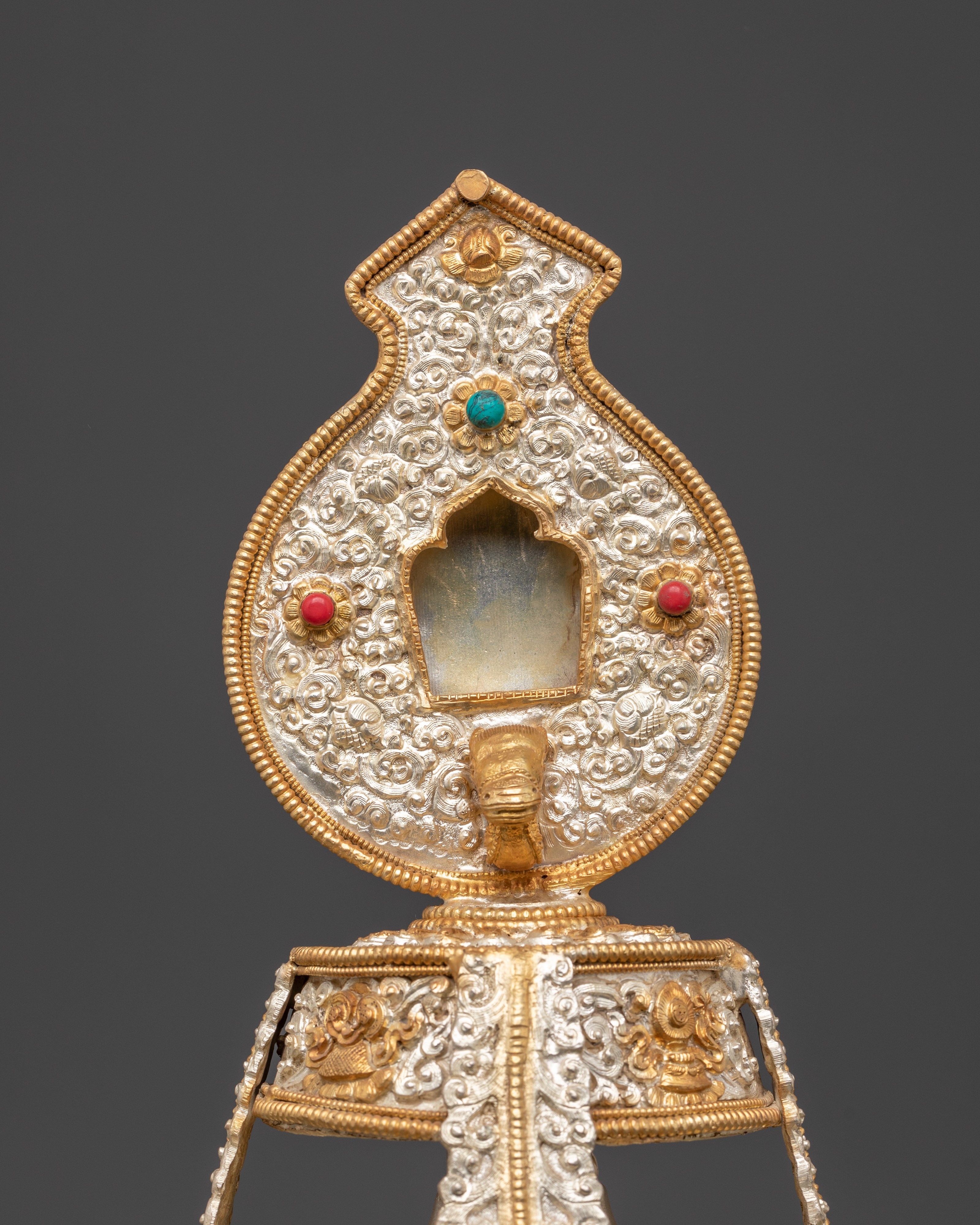 Sacred Spiritual Life Vase | Handcrafted Copper & Gold Plated Decor