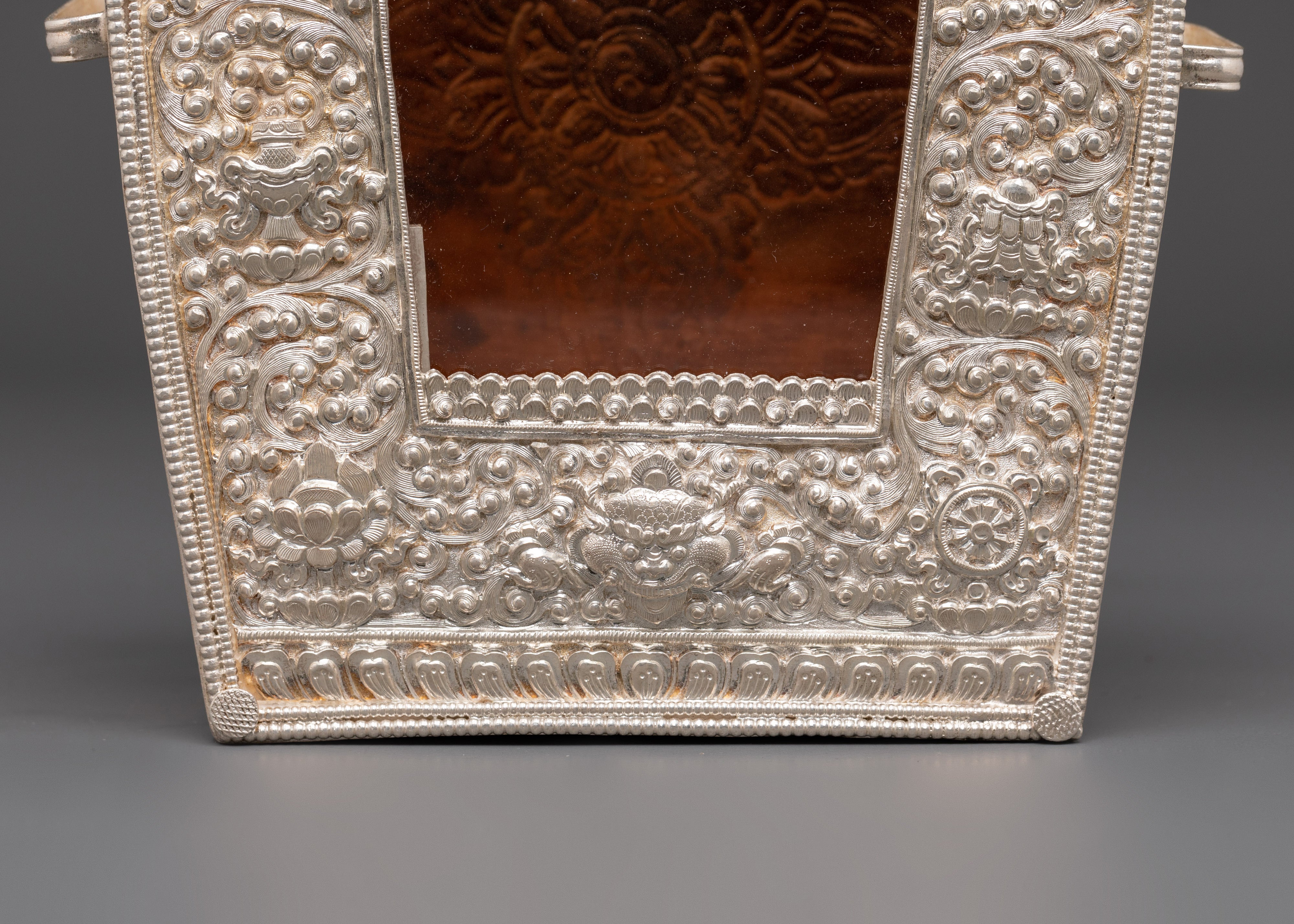 Handcrafted Traditional Ghau Box | Spiritual Gift for Puja & Rituals