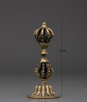 Handmade Sacred Brass Vajra Dorje | Meditation Decor