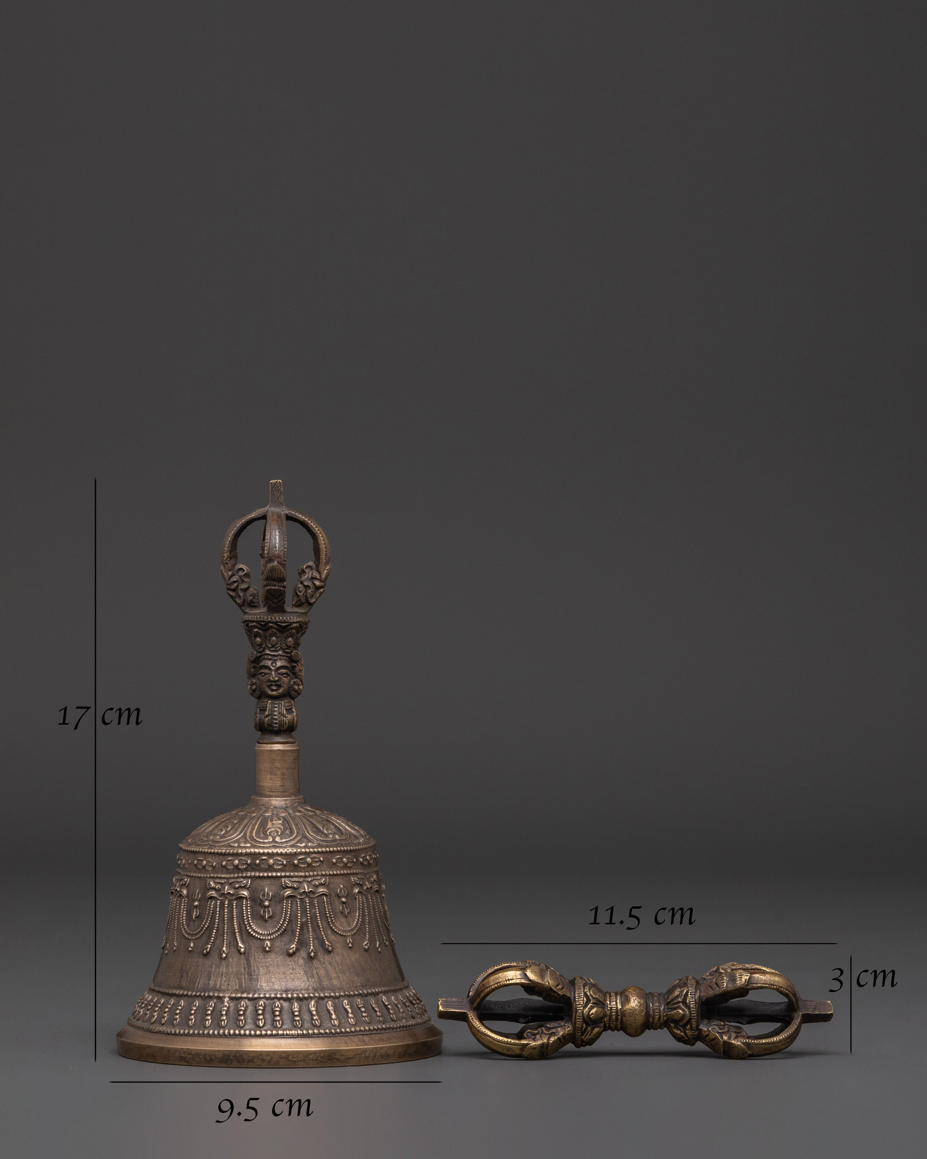 Sacred Pair Bell and Vajra | Divine Ritual Tools