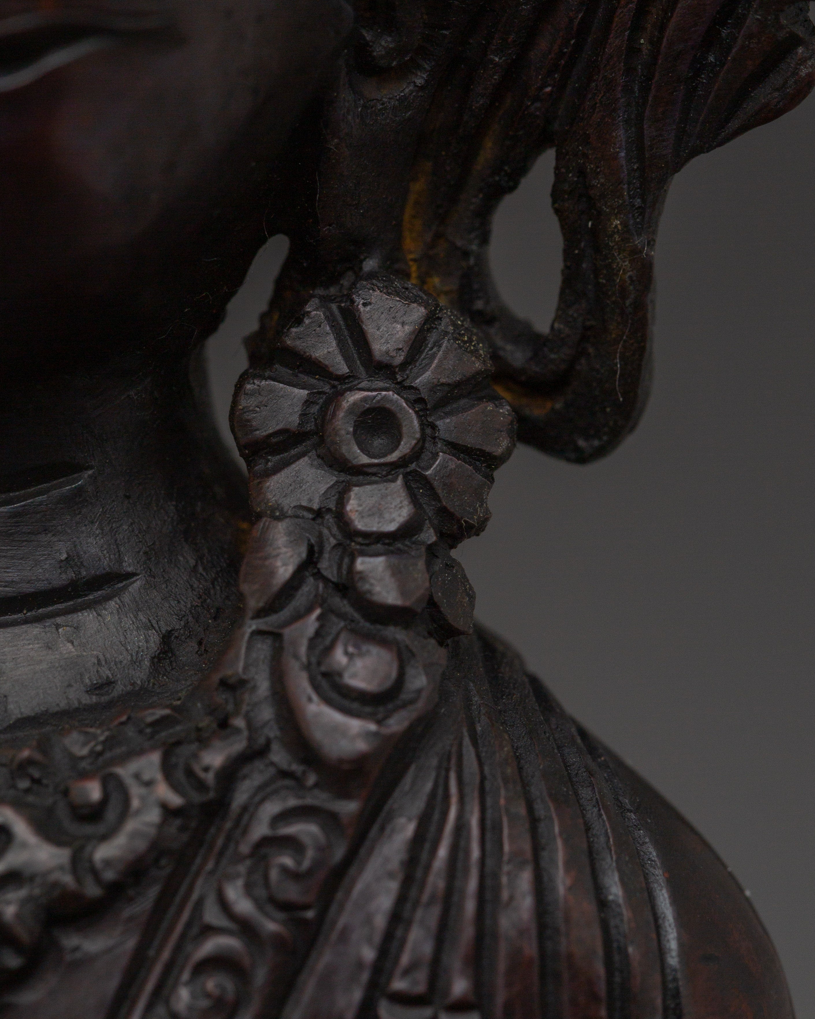 Standing Buddha Copper Statue | Spiritual Home Decor