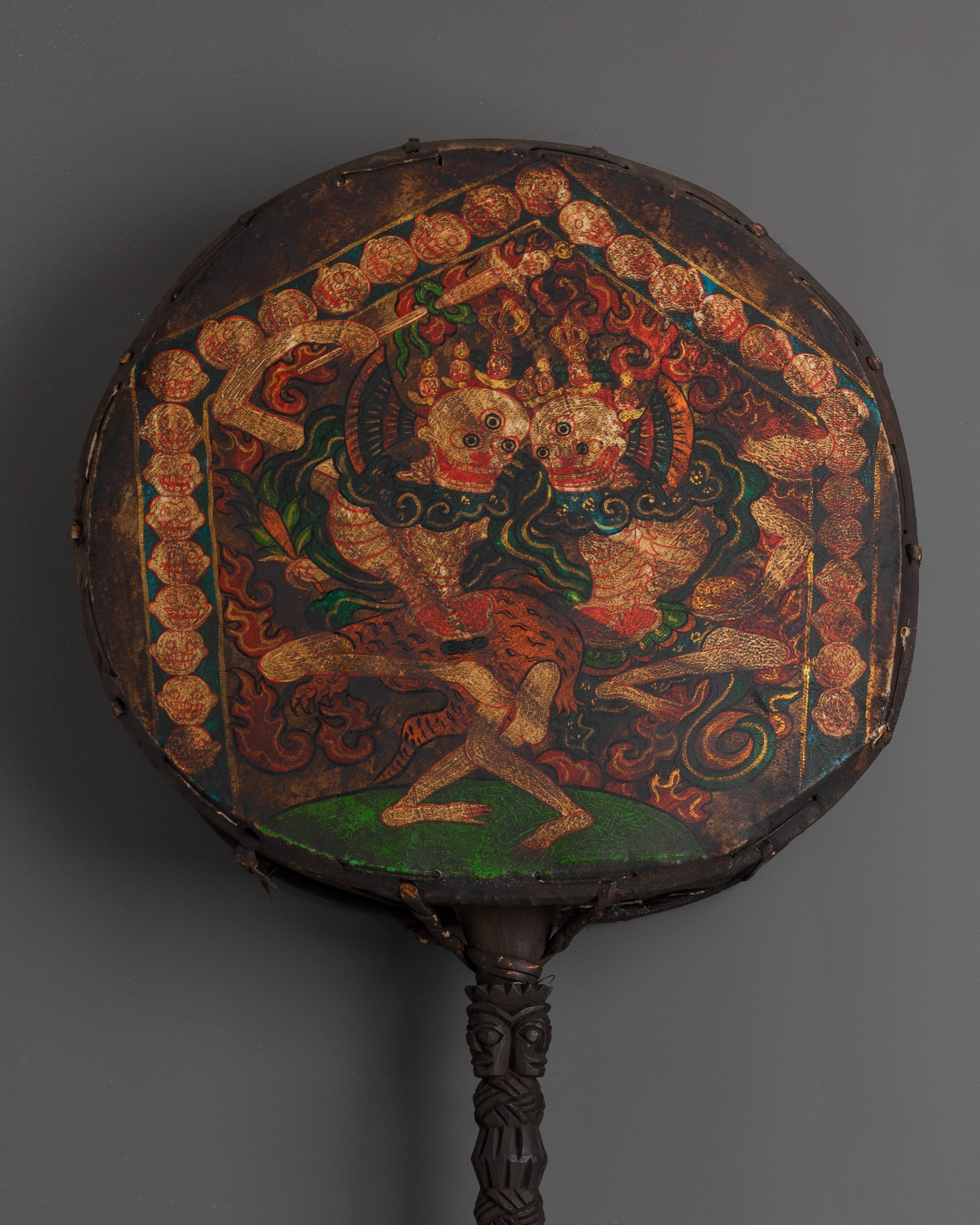 Tantric Drum with Stick | Perfect For Meditation & Rituals