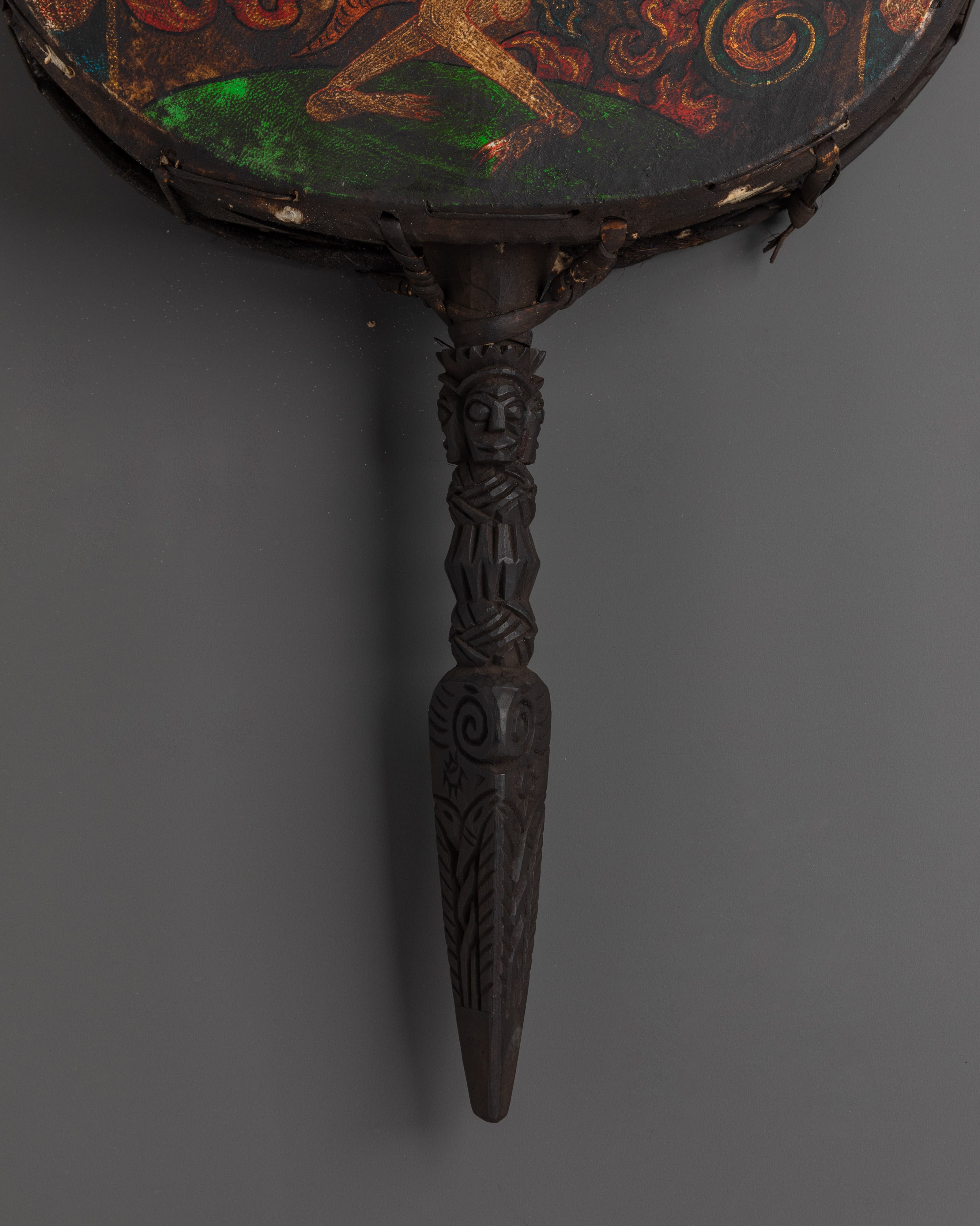 Tantric Drum with Stick | Perfect For Meditation & Rituals