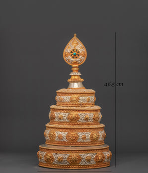 Gold And Silver Plated Mandala Set | Sacred Tool for Meditation & Rituals