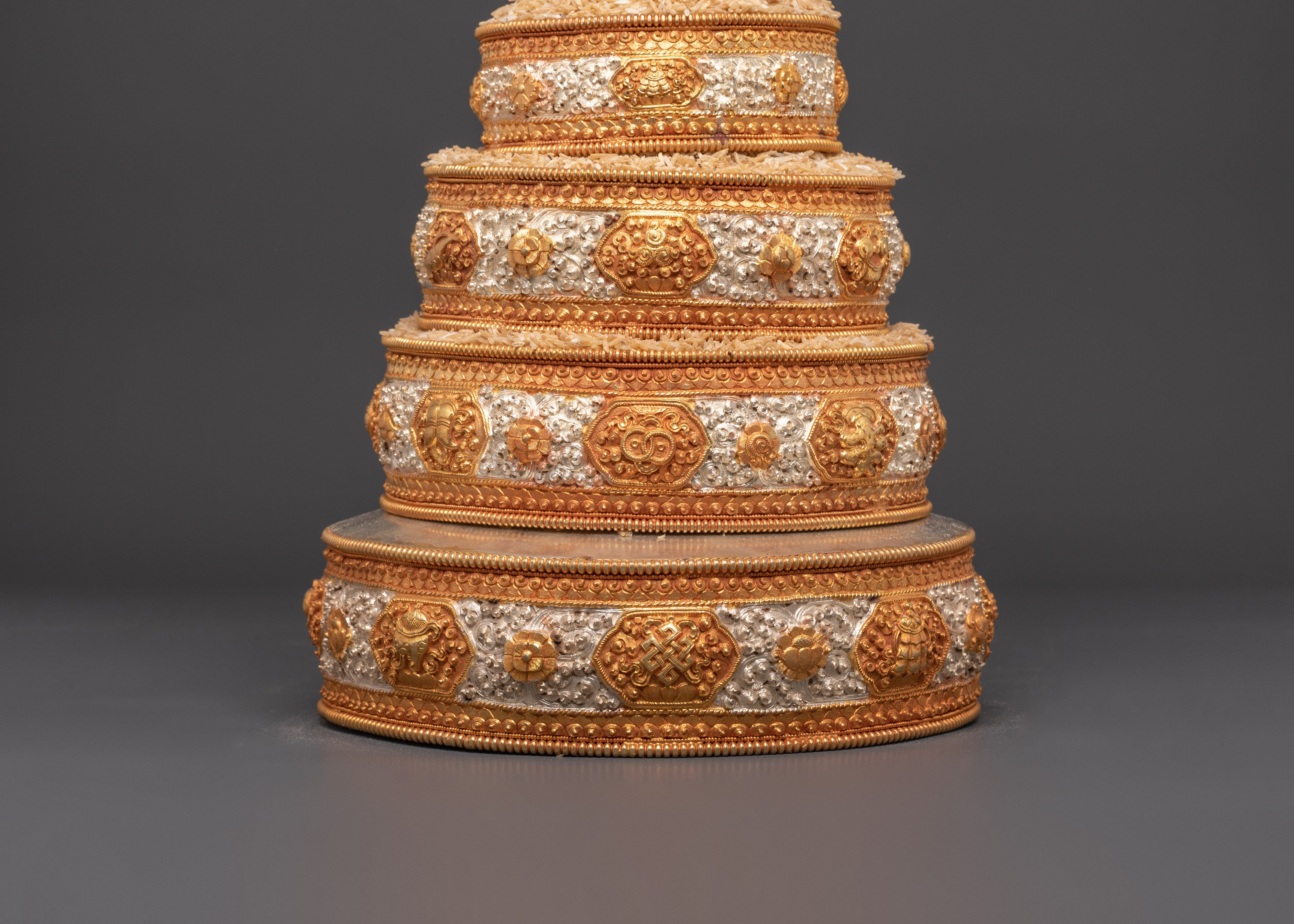 Gold And Silver Plated Mandala Set | Sacred Tool for Meditation & Rituals