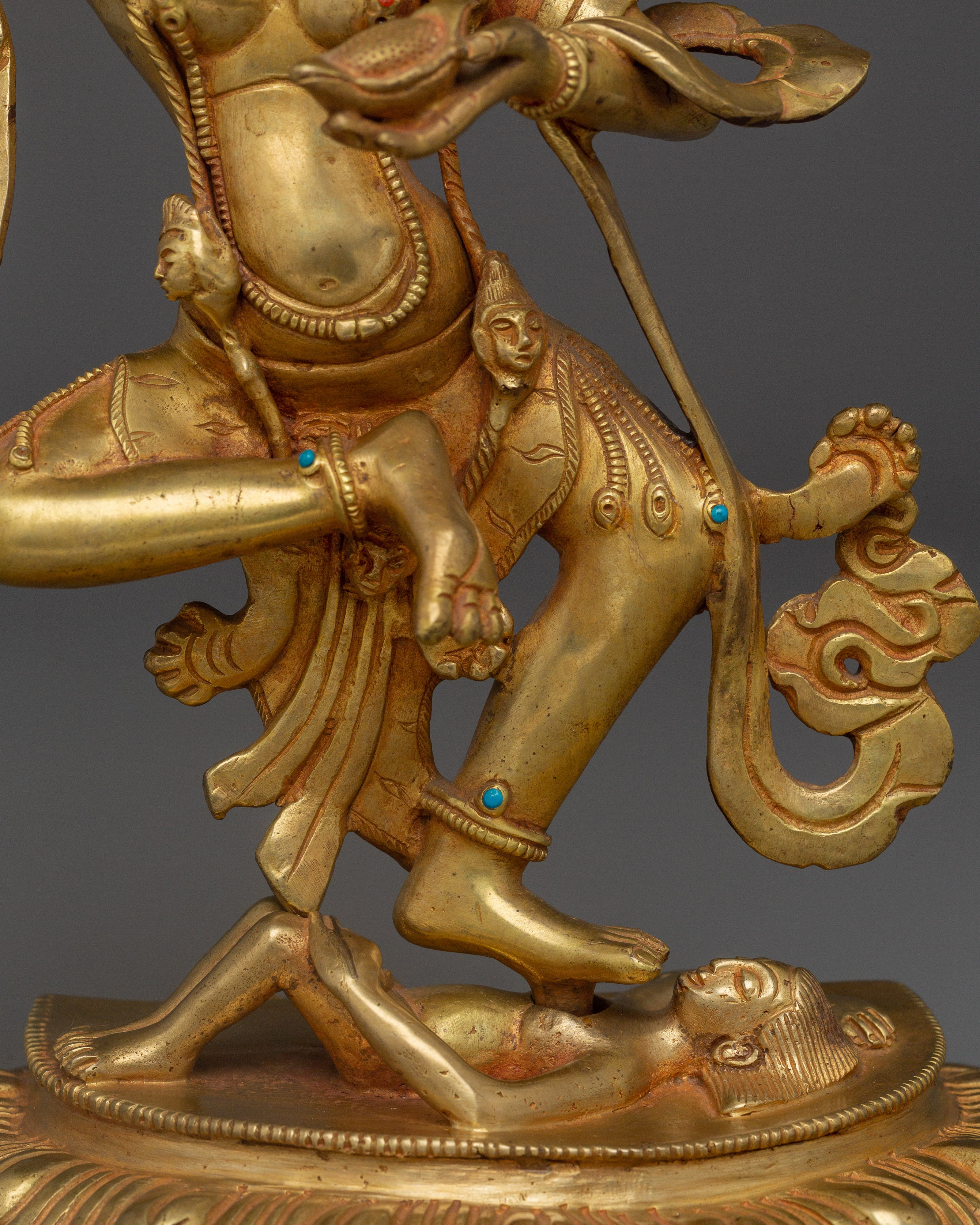 Dorje Phagmo Gold Plated Statue | Spiritual Protection