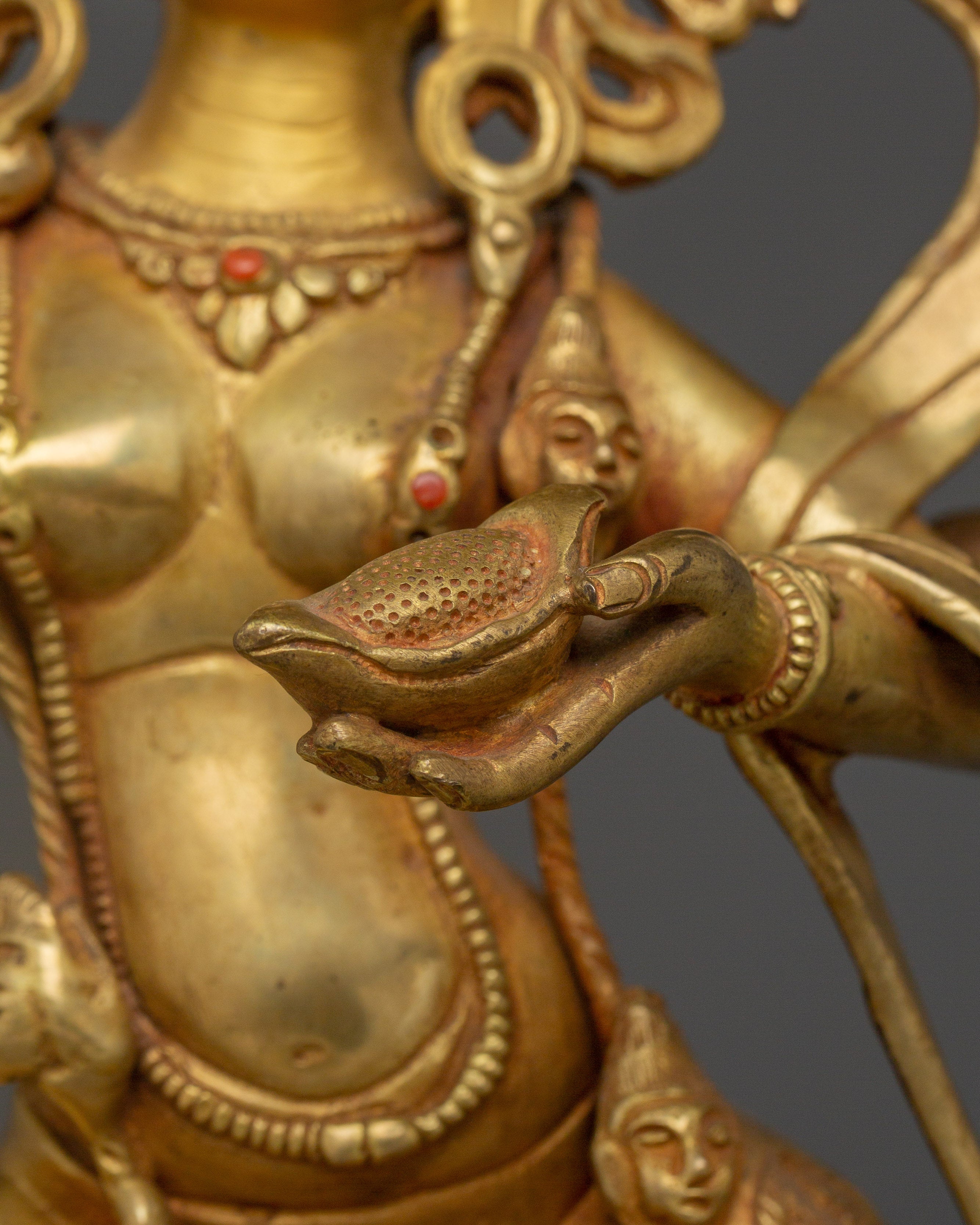 Dorje Phagmo Gold Plated Statue | Spiritual Protection