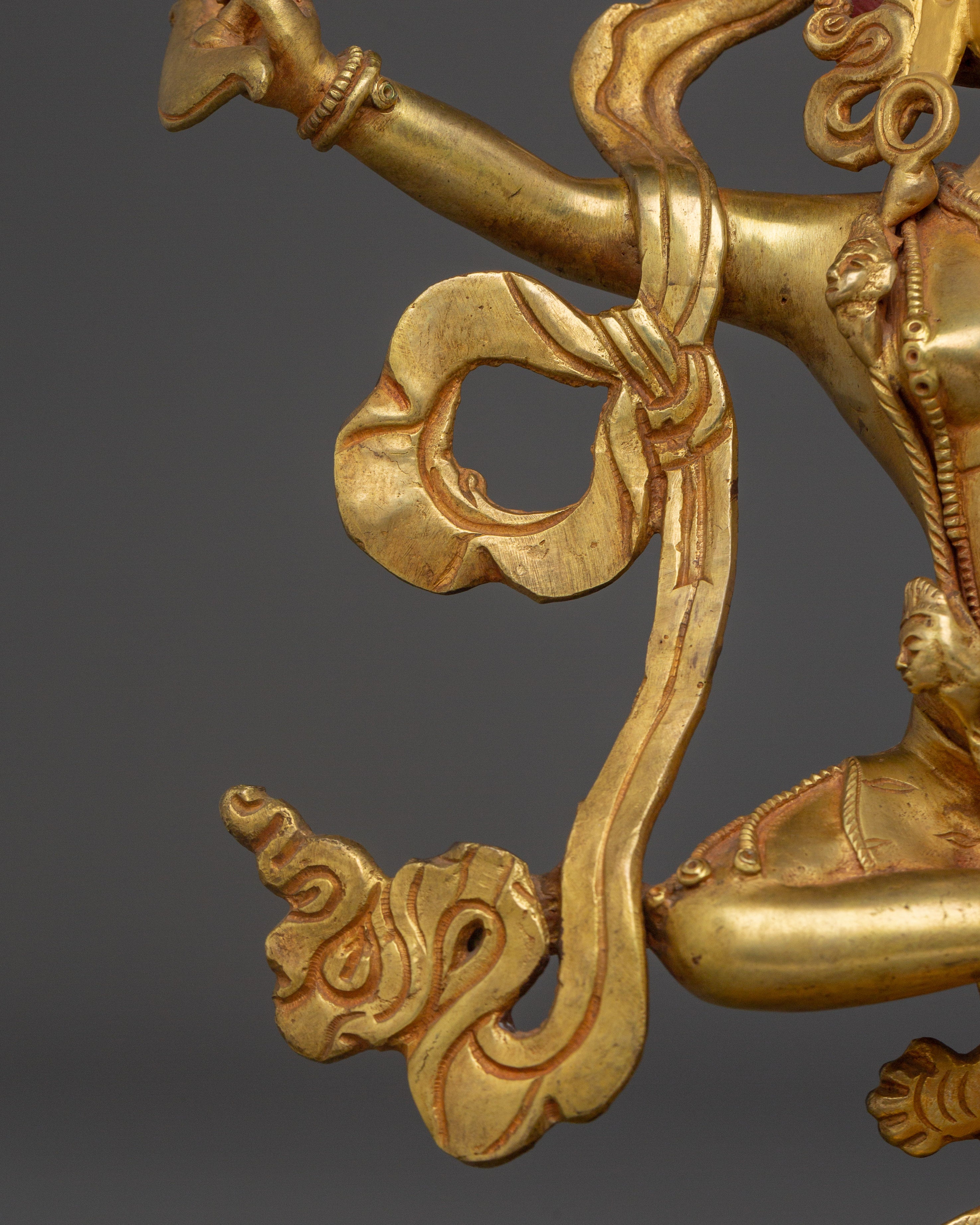 Dorje Phagmo Gold Plated Statue | Spiritual Protection