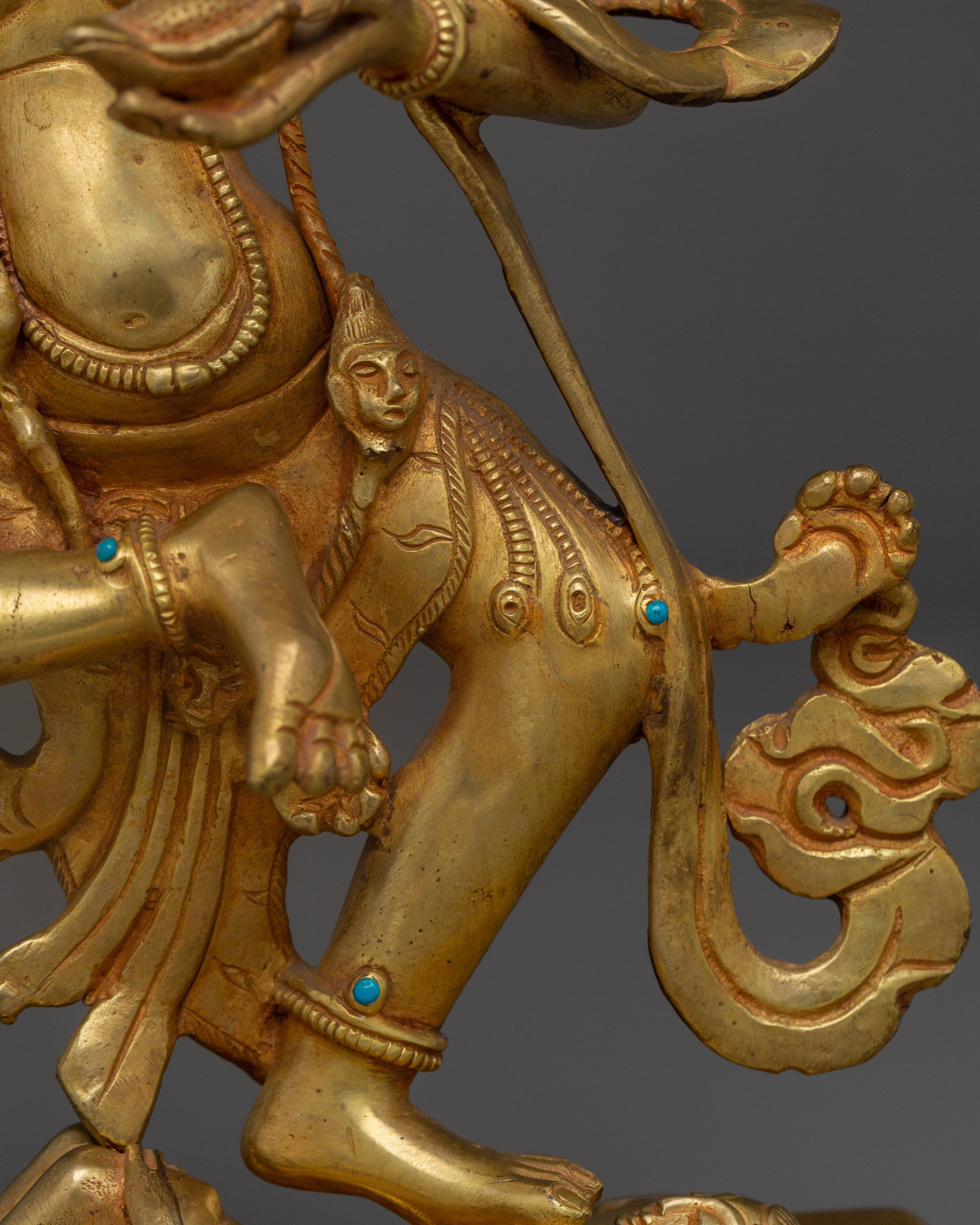 Dorje Phagmo Gold Plated Statue | Spiritual Protection