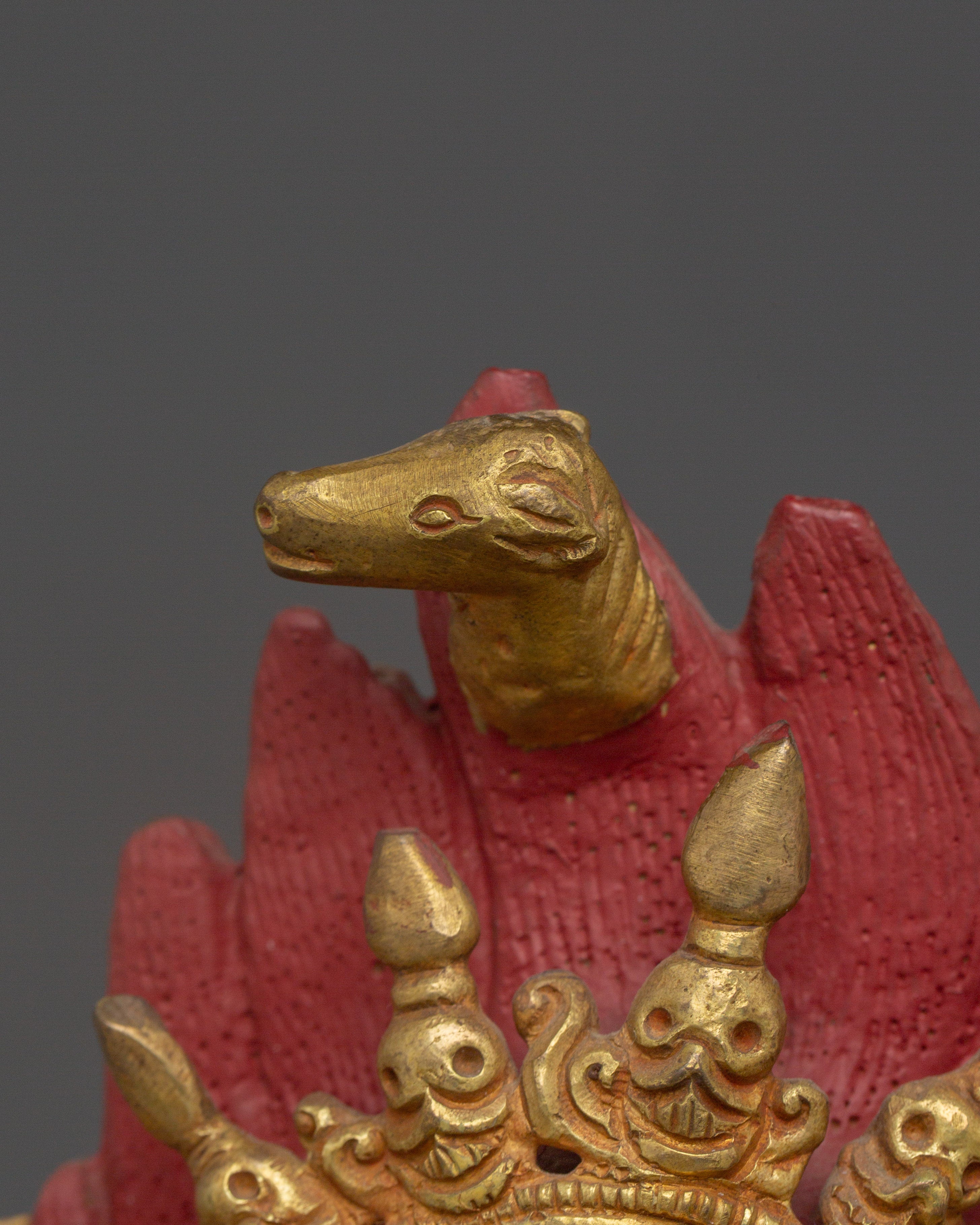 Dorje Phagmo Gold Plated Statue | Spiritual Protection