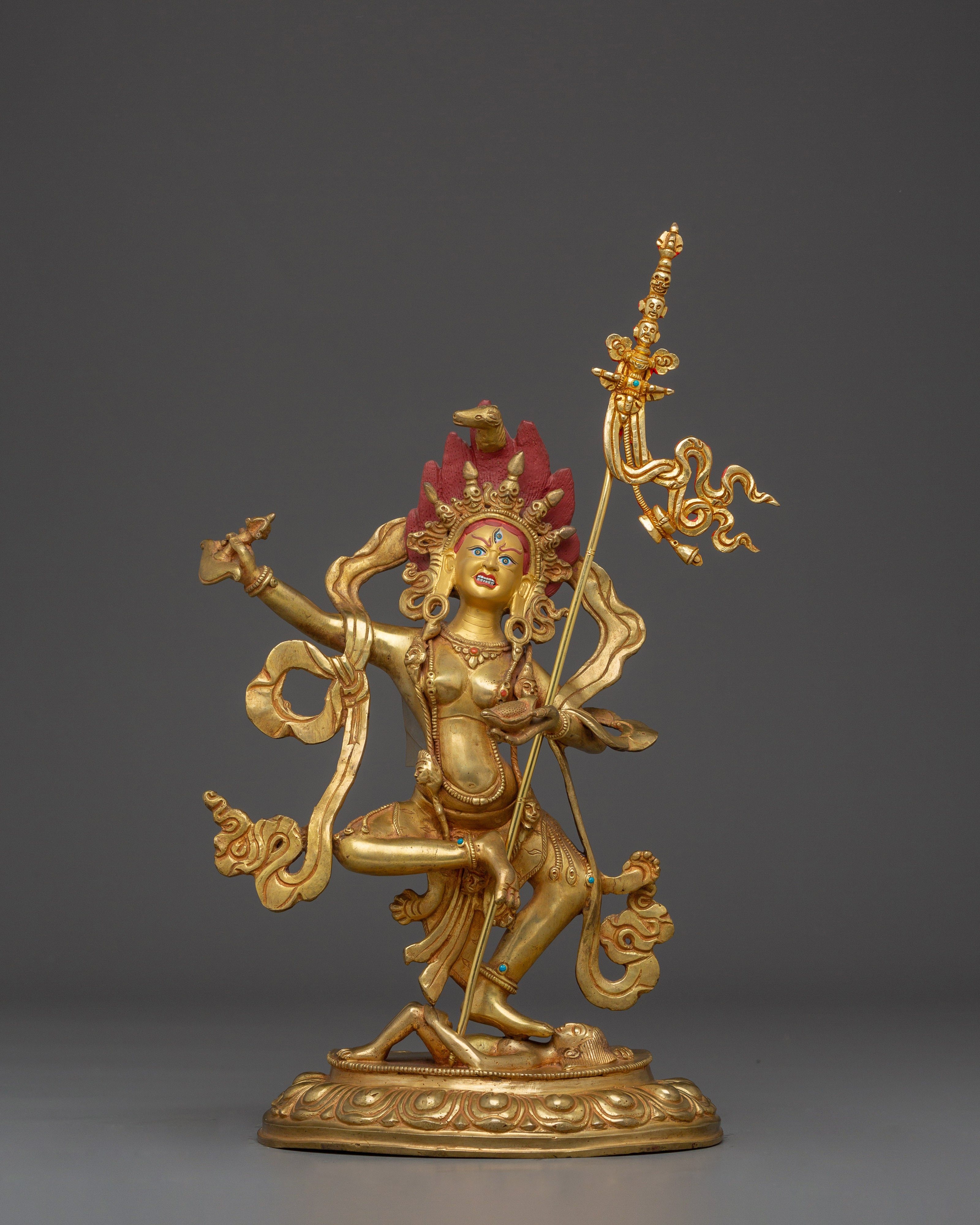 Dorje Phagmo Gold Plated Statue | Spiritual Protection