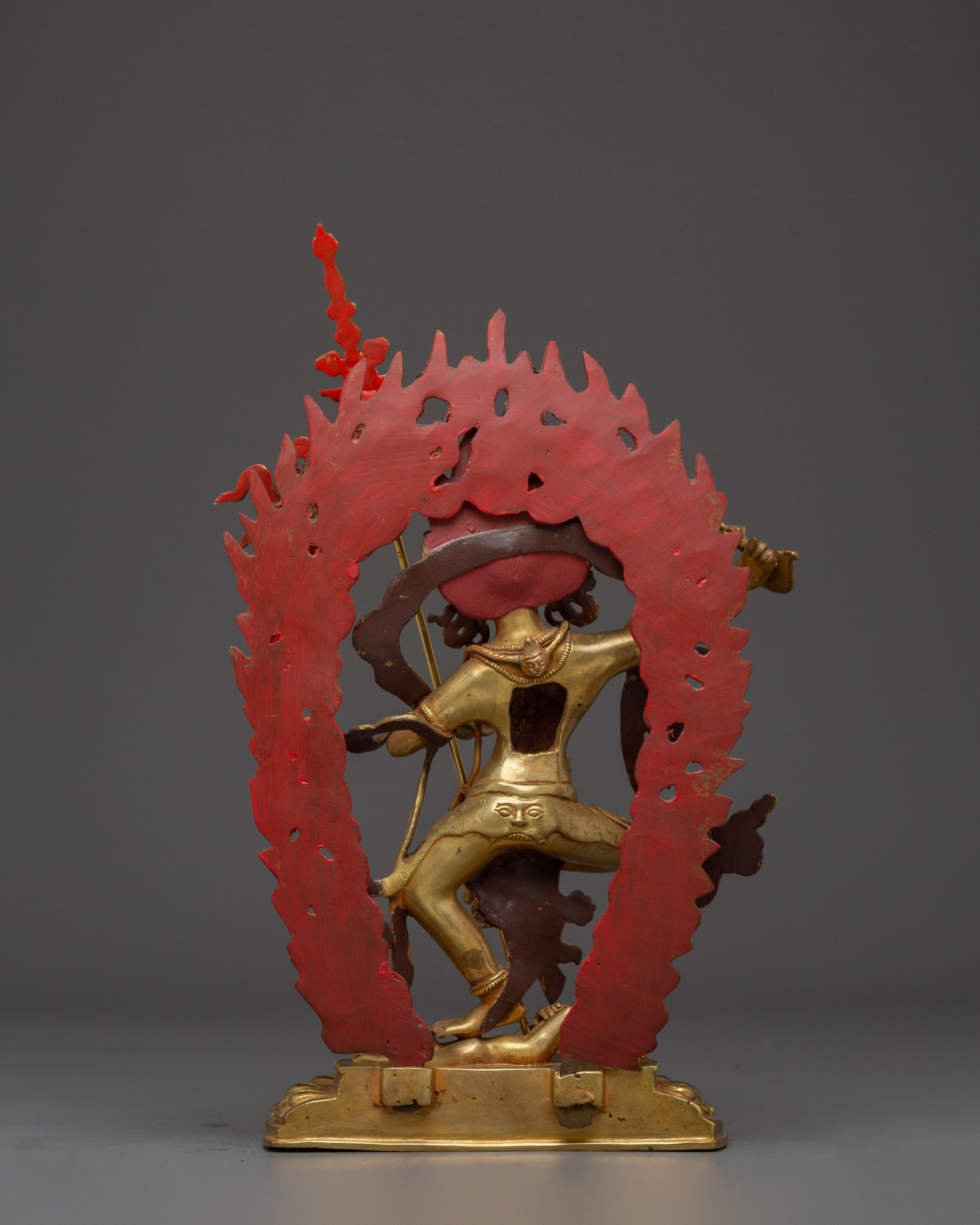 Dorje Phagmo Gold Plated Statue | Spiritual Protection