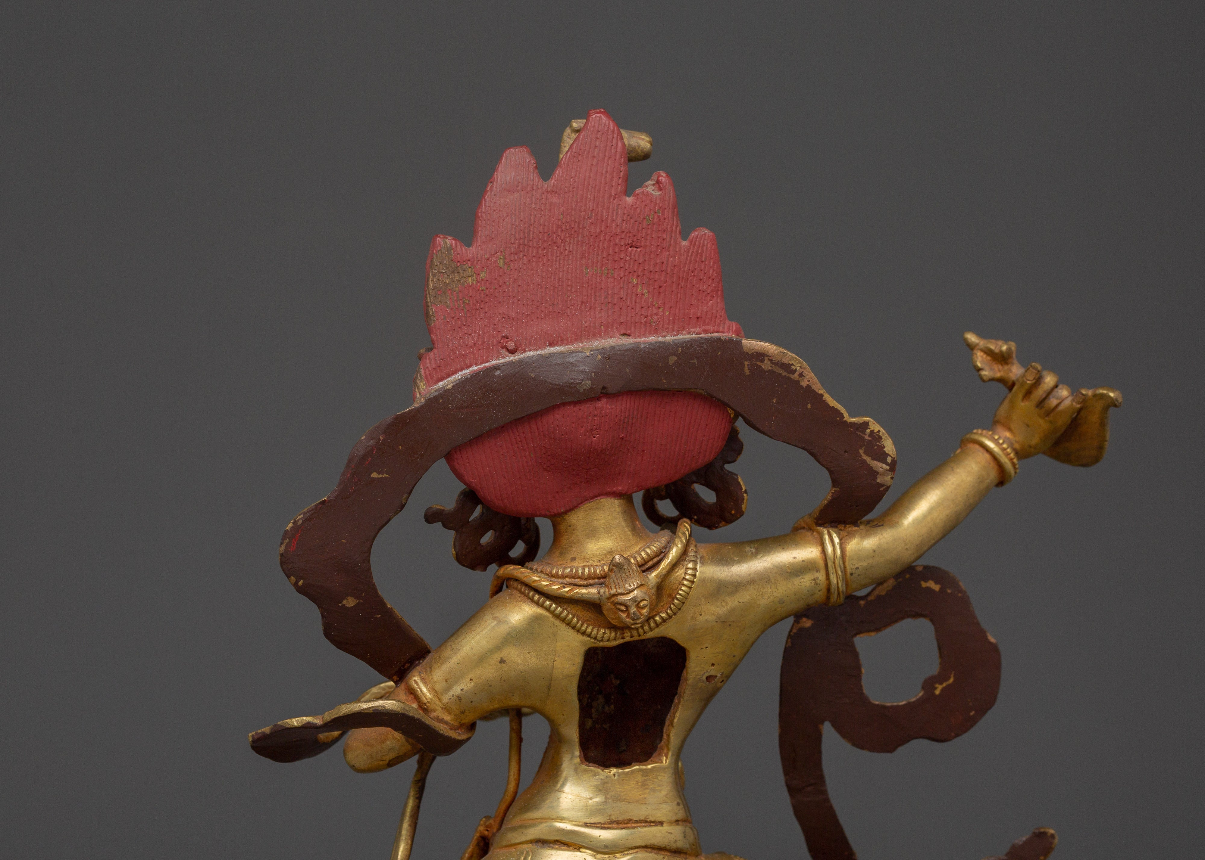 Dorje Phagmo Gold Plated Statue | Spiritual Protection